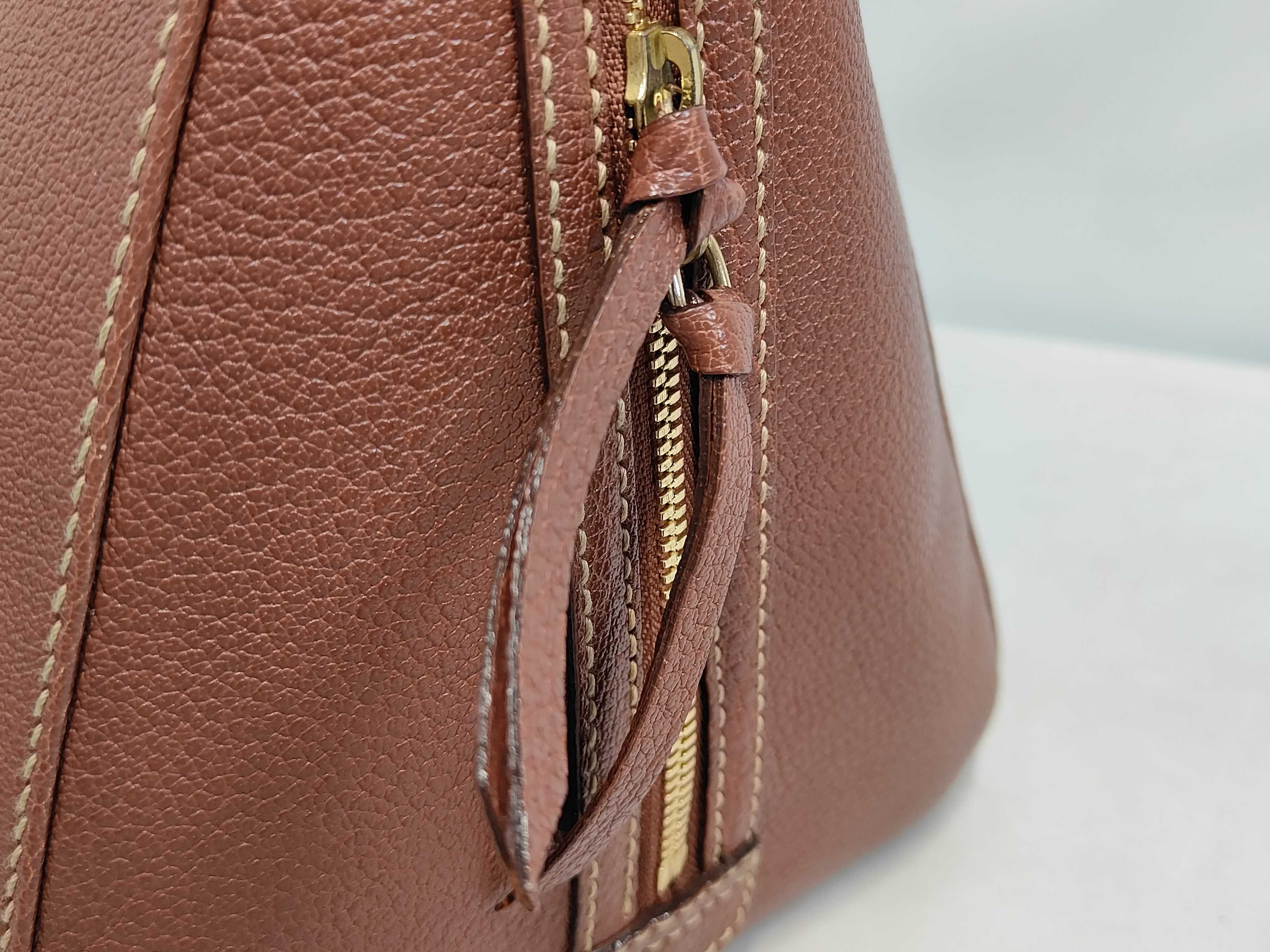 Bulgari Leather Brown Handbag Mini Boston Bag — view 7