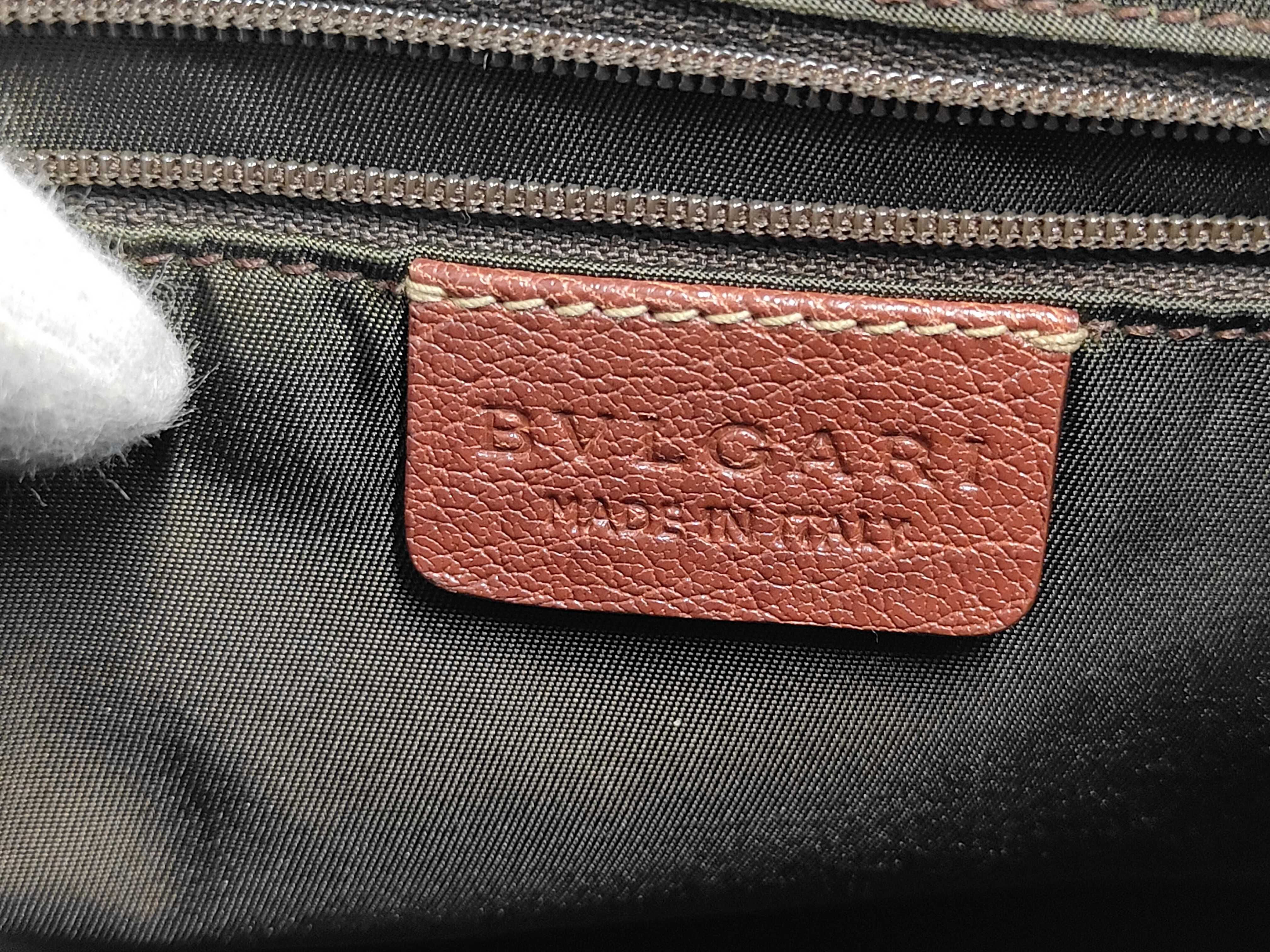 Bulgari Leather Brown Handbag Mini Boston Bag — view 8
