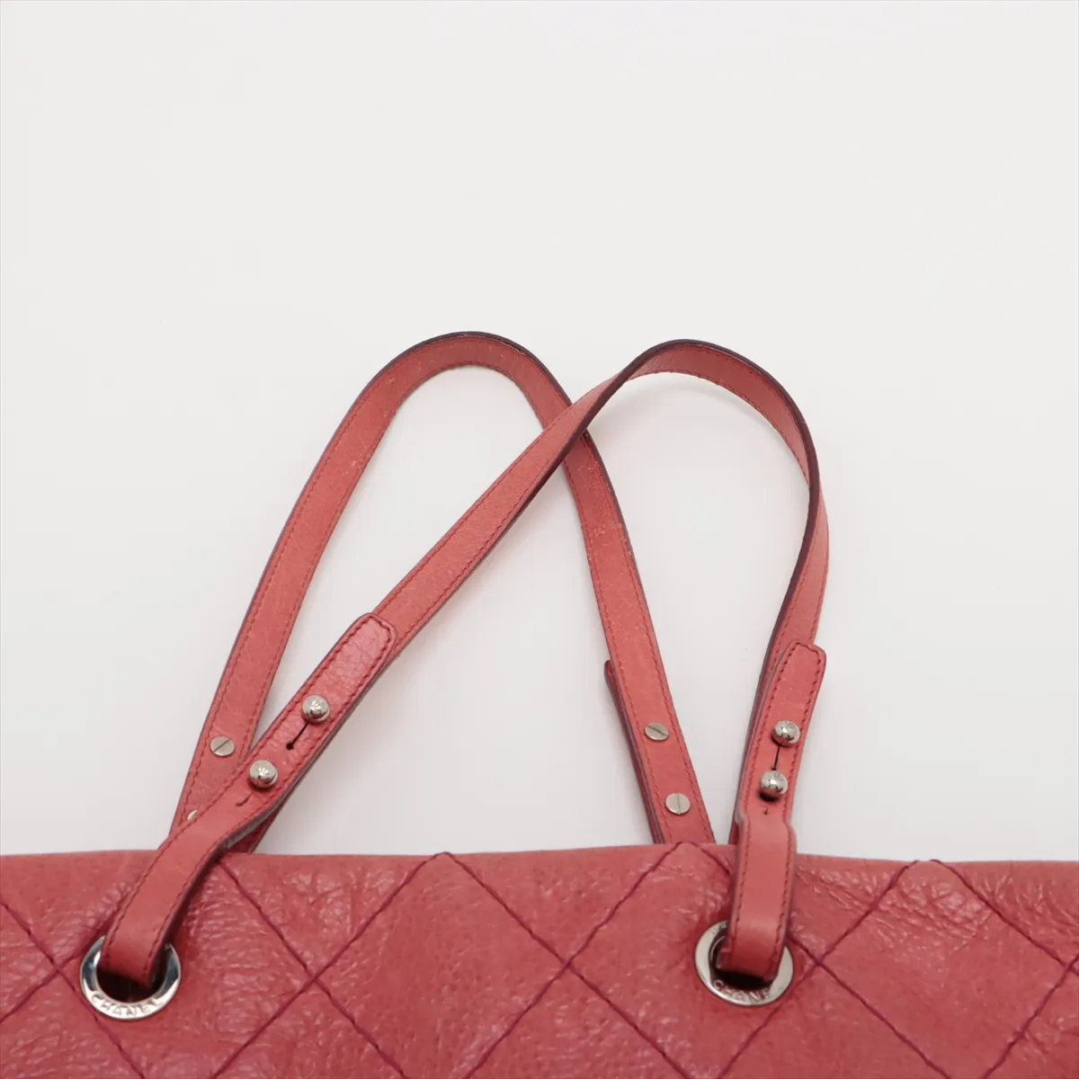 on the road vintage calf tote bag red silver hardware 13340901 13th series — view 6