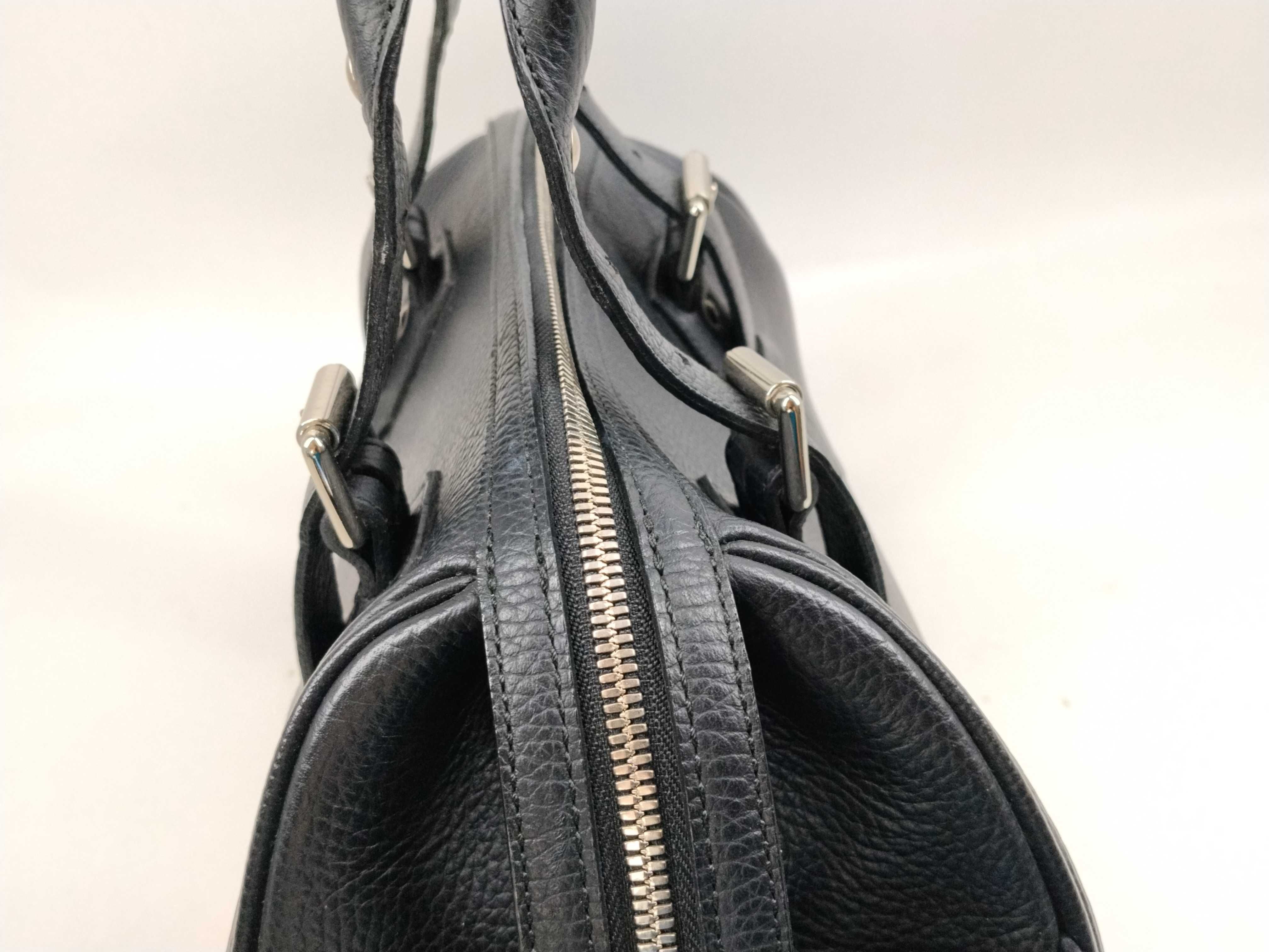 Checked Interior Noir Handbag — view 6