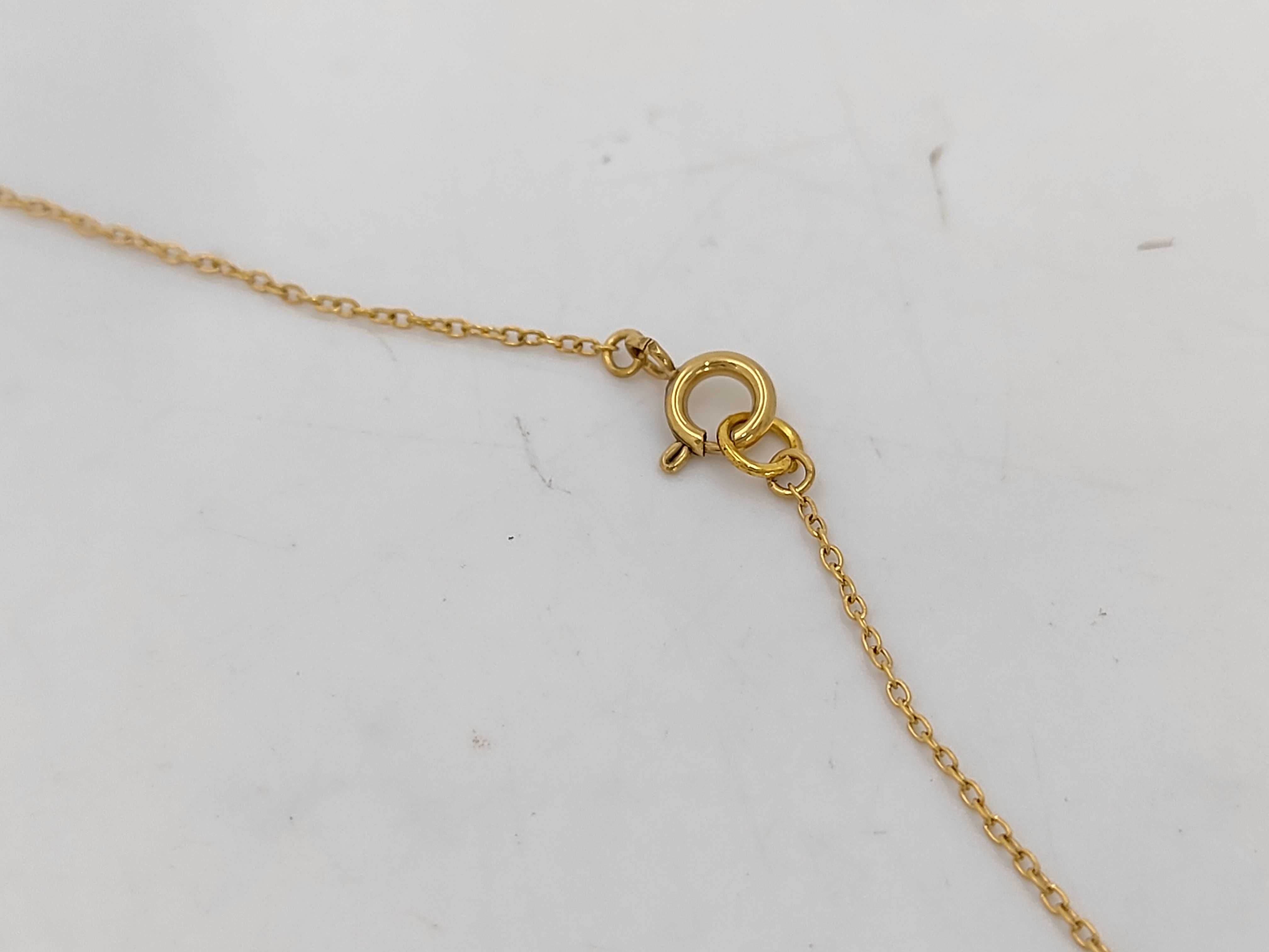 Coco Mark Gold Rhinestone Necklace 3438 — view 3