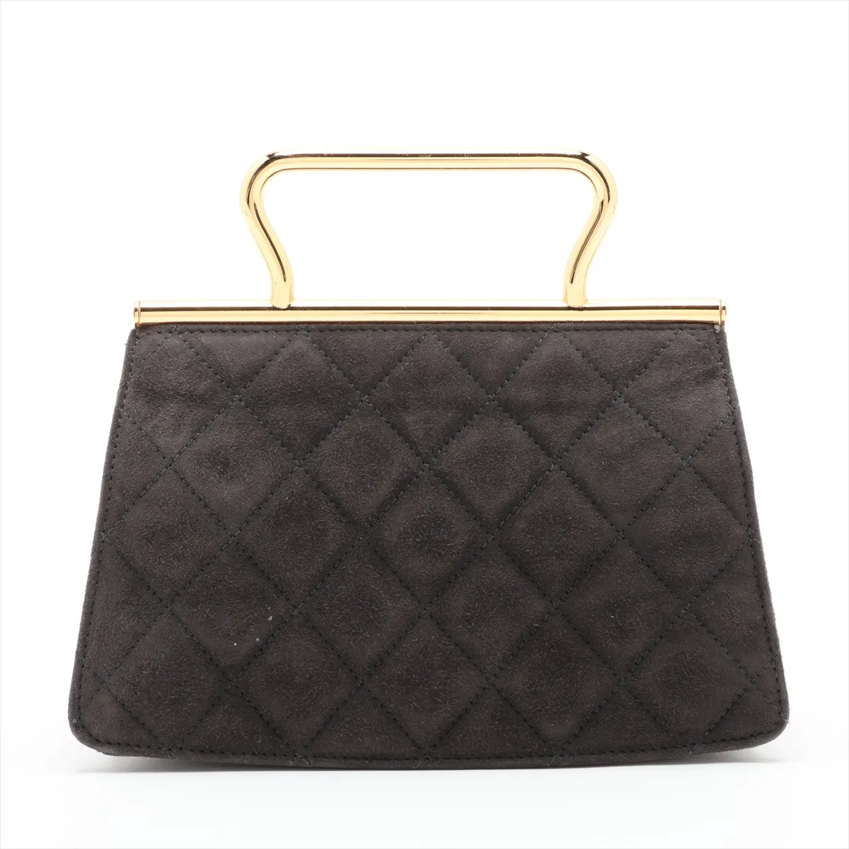 Matelassé Velvet Handbag, Gray with Gold Hardware, Item No. 34820750 (Serial No. 3) — view 2