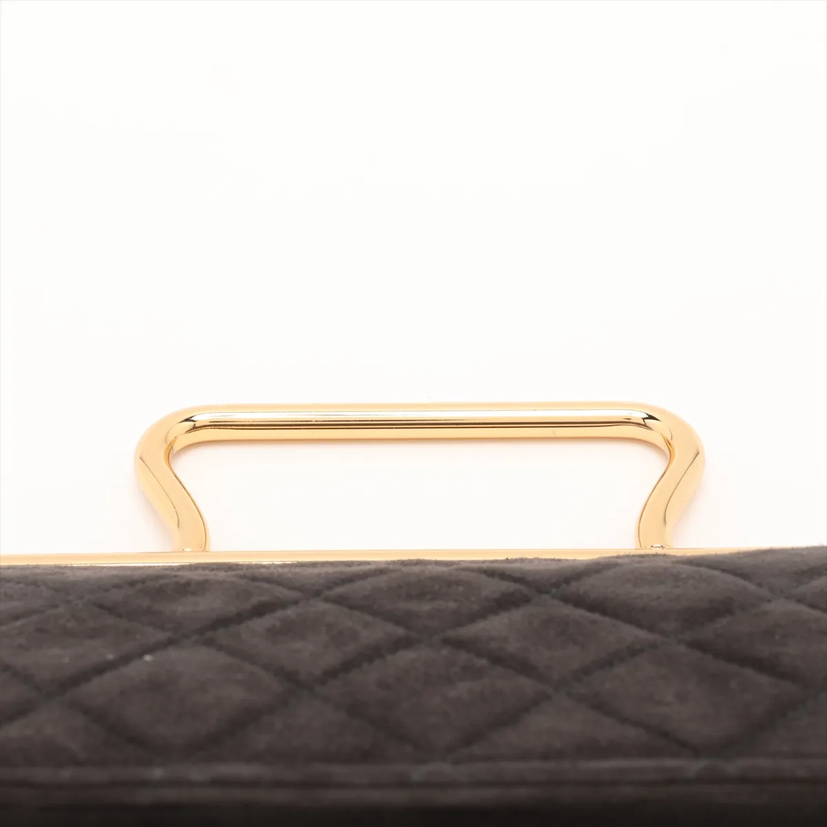 Matelassé Velvet Handbag, Gray with Gold Hardware, Item No. 34820750 (Serial No. 3) — view 6