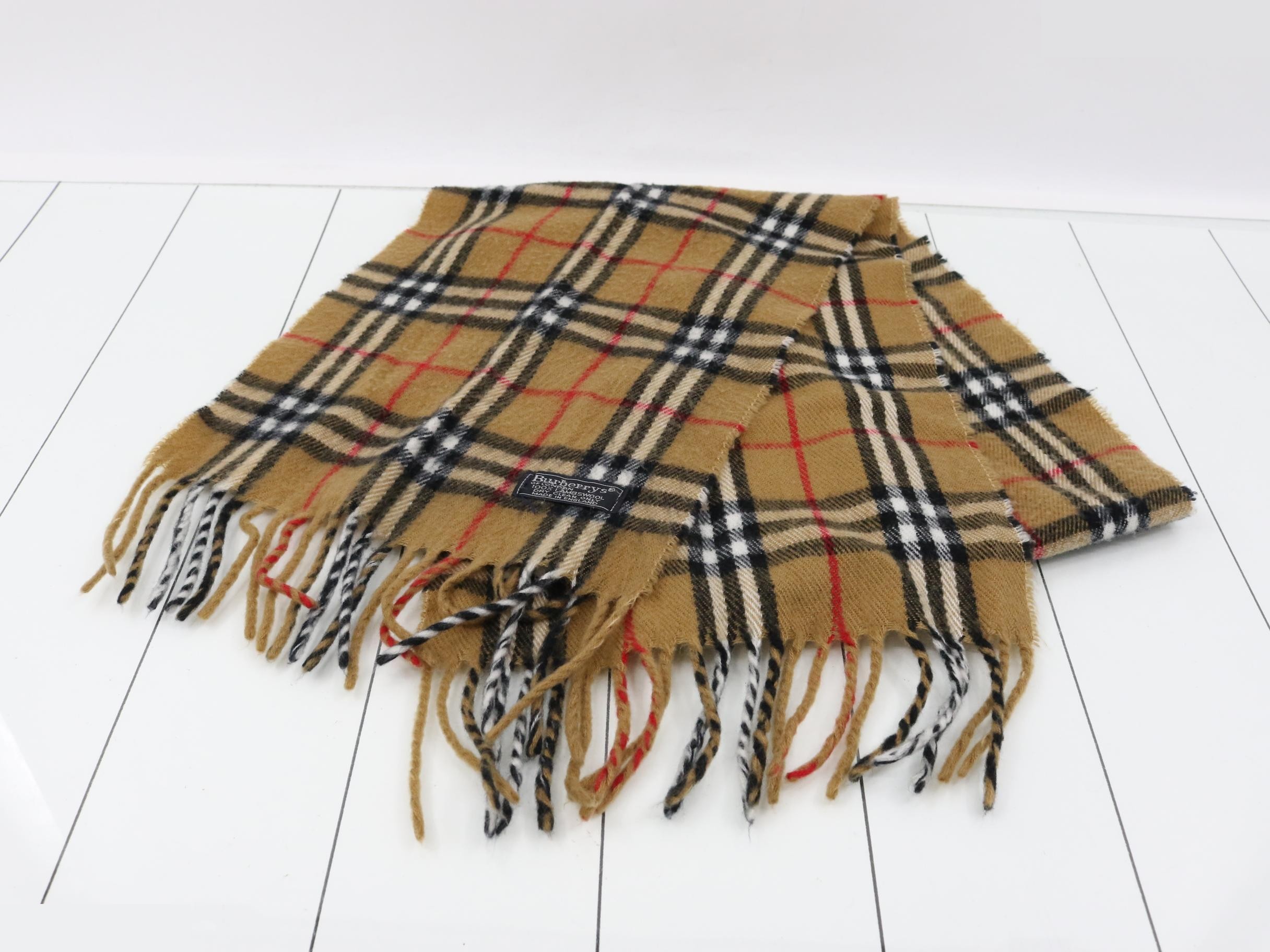 Scarf, Nova Check, Beige — view 2