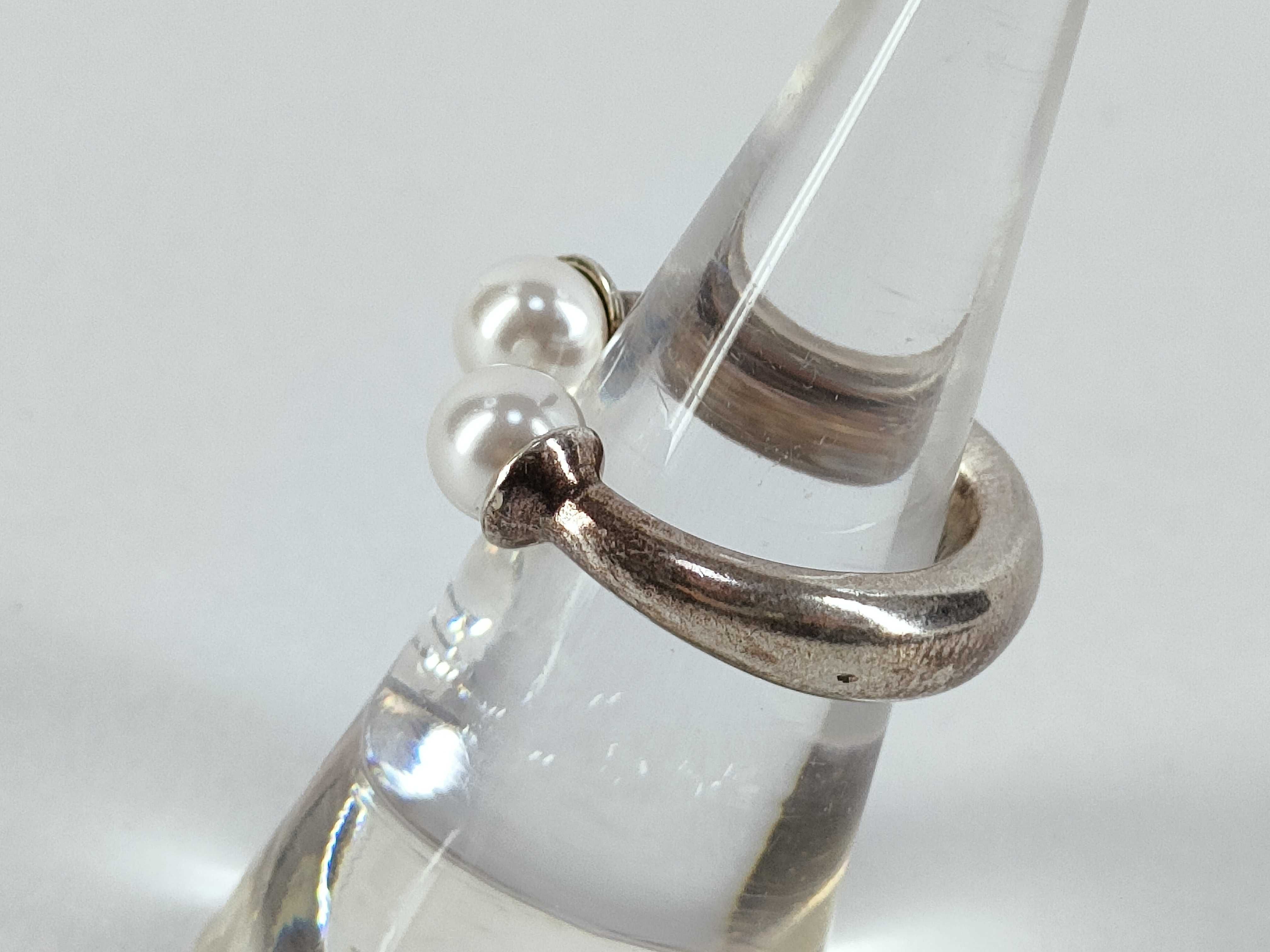Tribal Pearl Ring, Size M — view 2
