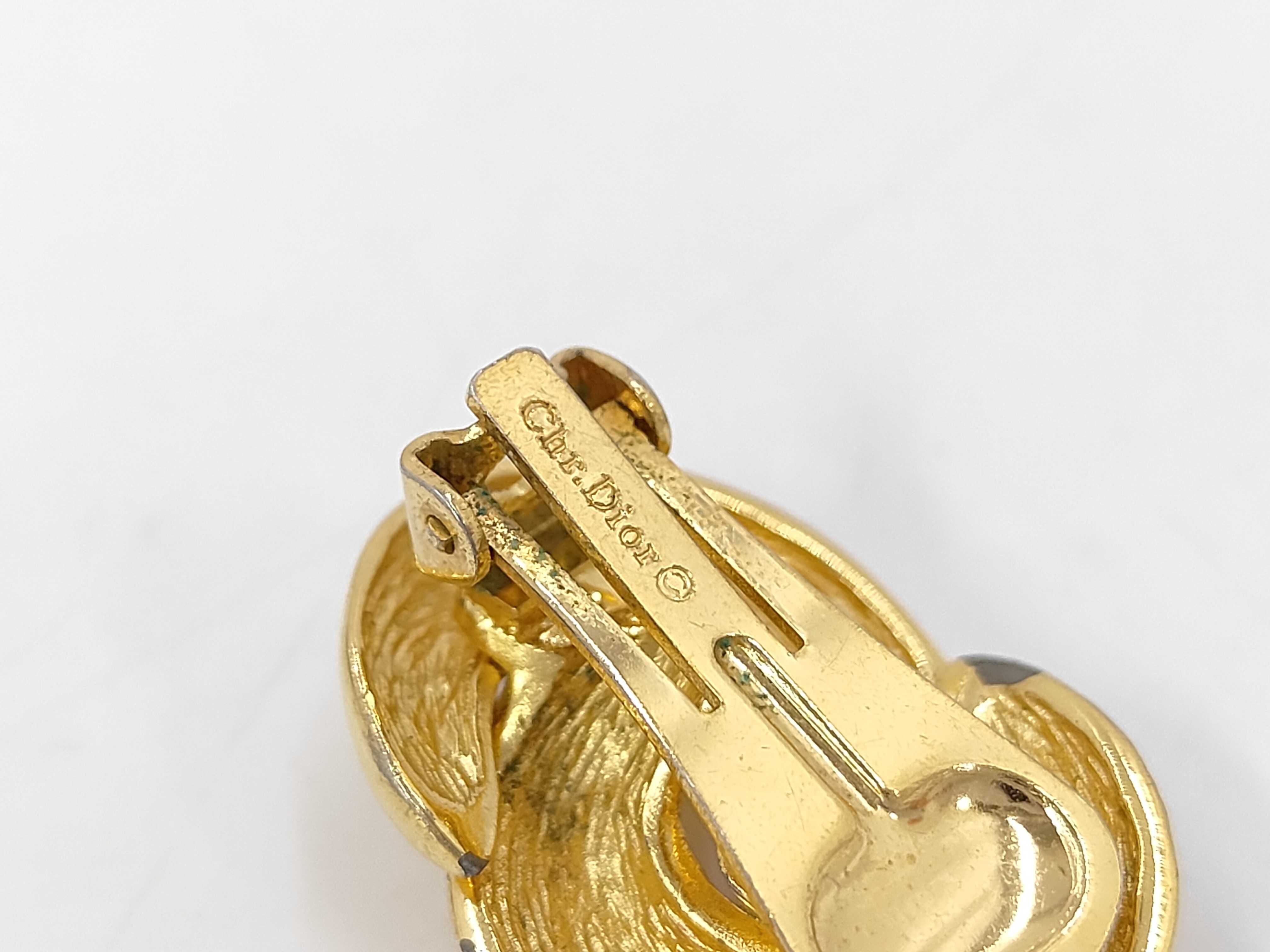 Double Circle Gold YG Earrings — view 3