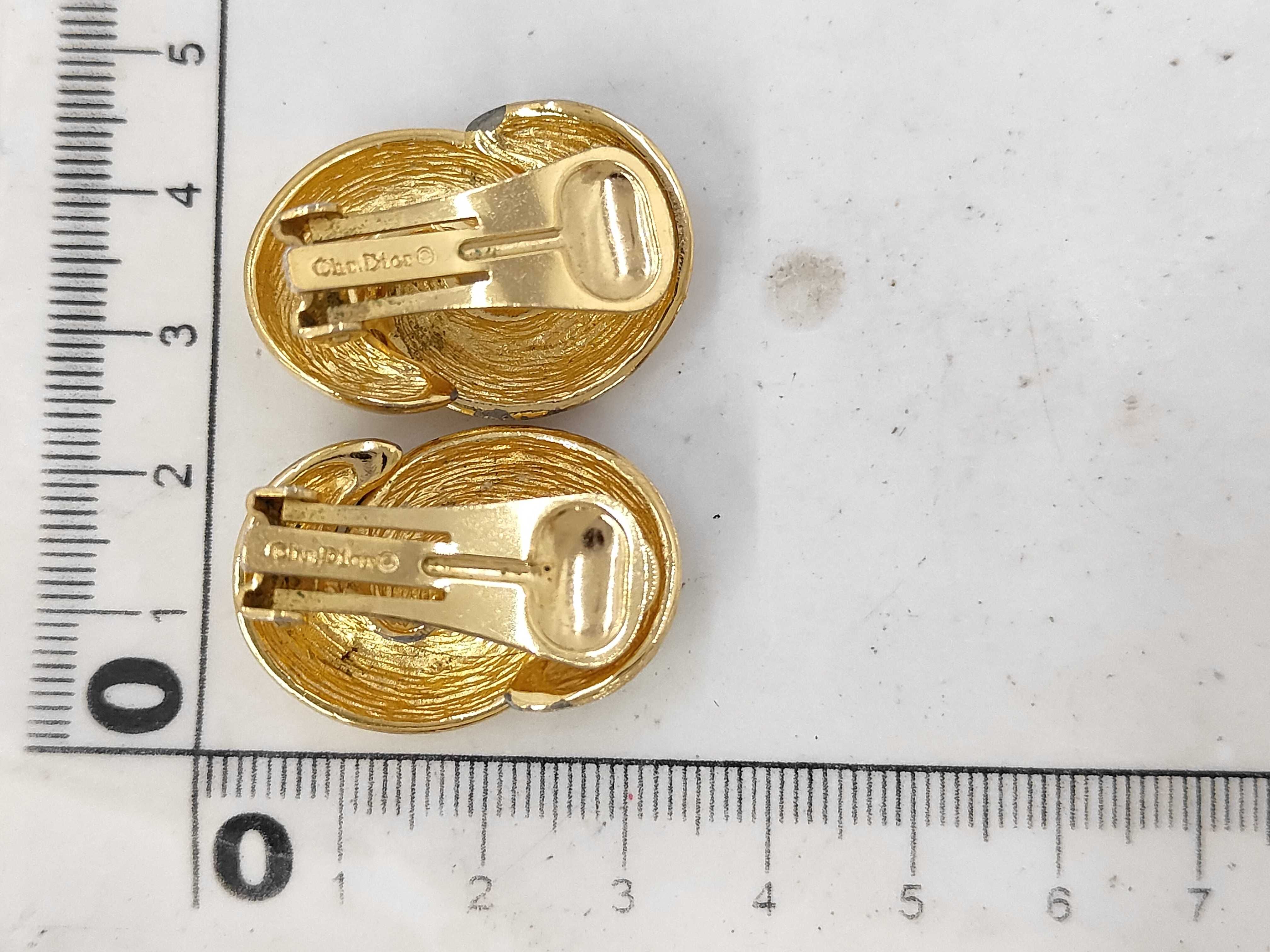 Double Circle Gold YG Earrings — view 5