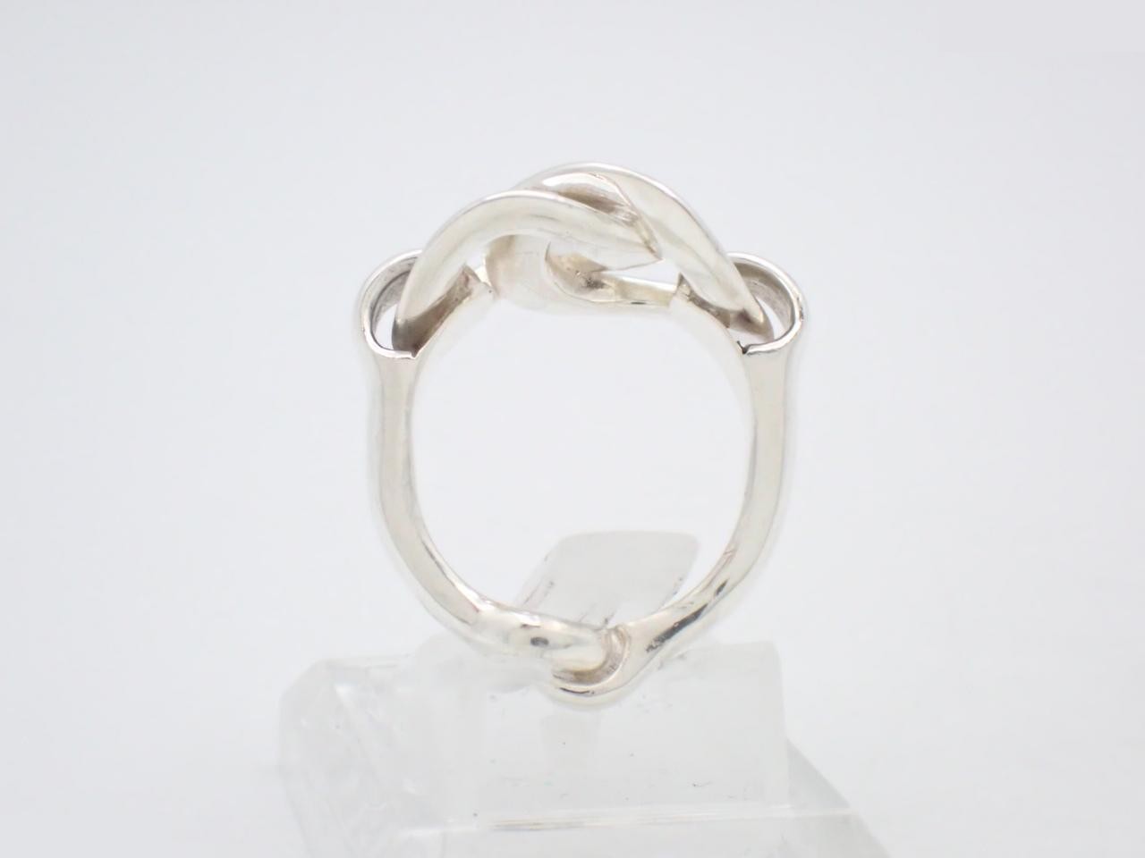 Horsebit ring, stamped "51", actual size #10, 925g/9.4g — view 3