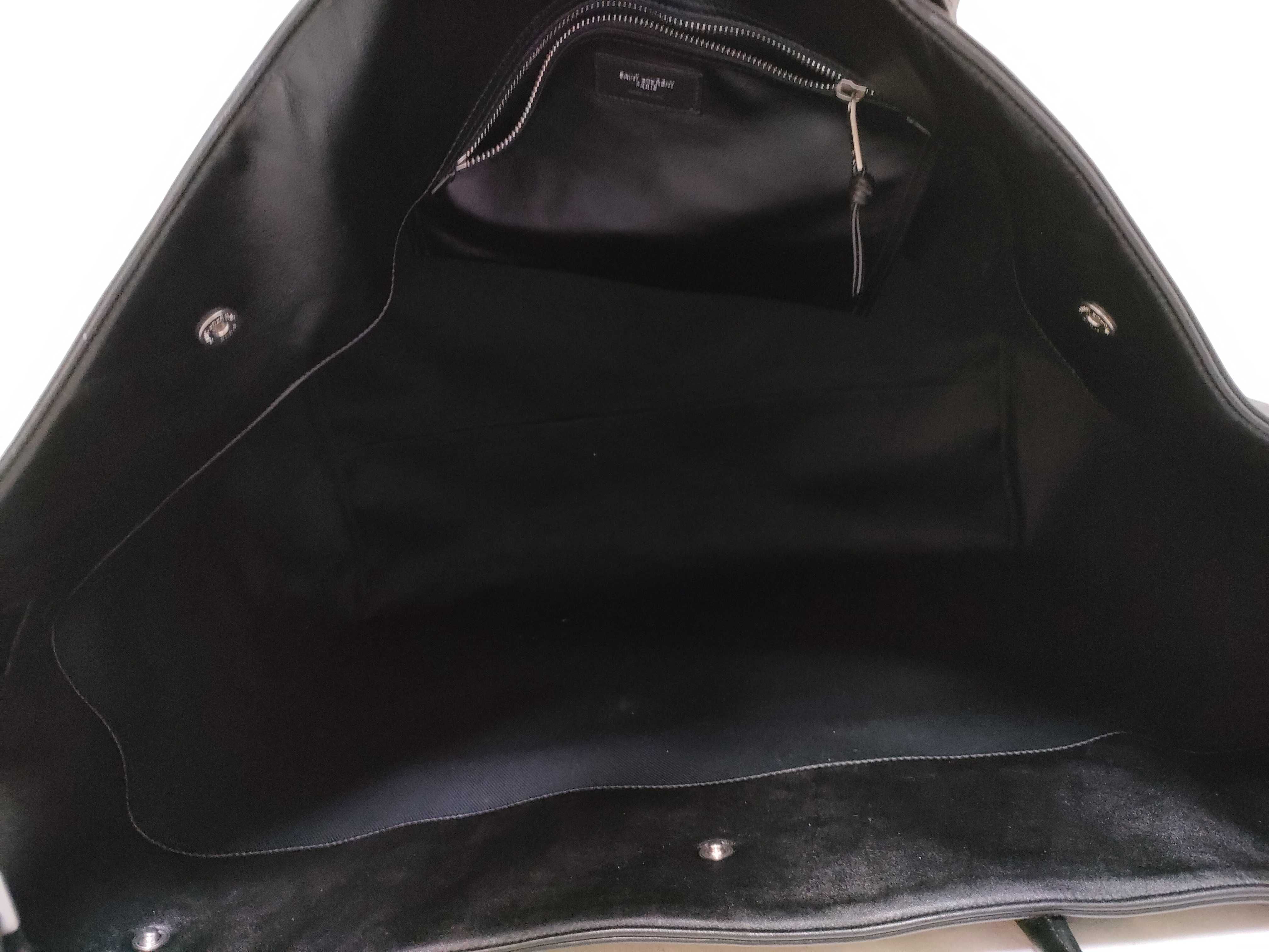 Rive Gauche Leather 2-Way Tote Bag, Black, 707651 (Tote Bag) — view 11