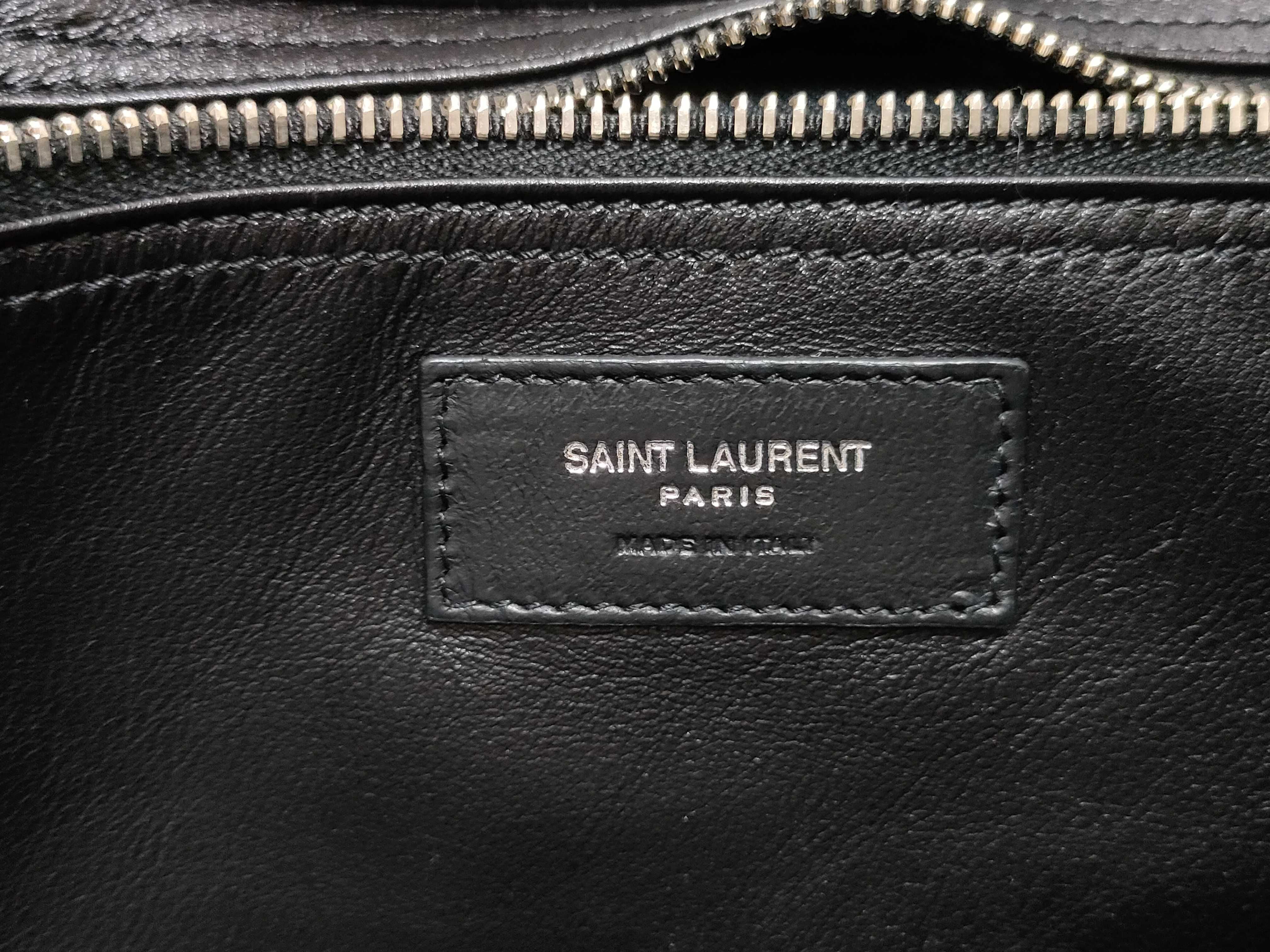 Rive Gauche Leather 2-Way Tote Bag, Black, 707651 (Tote Bag) — view 13