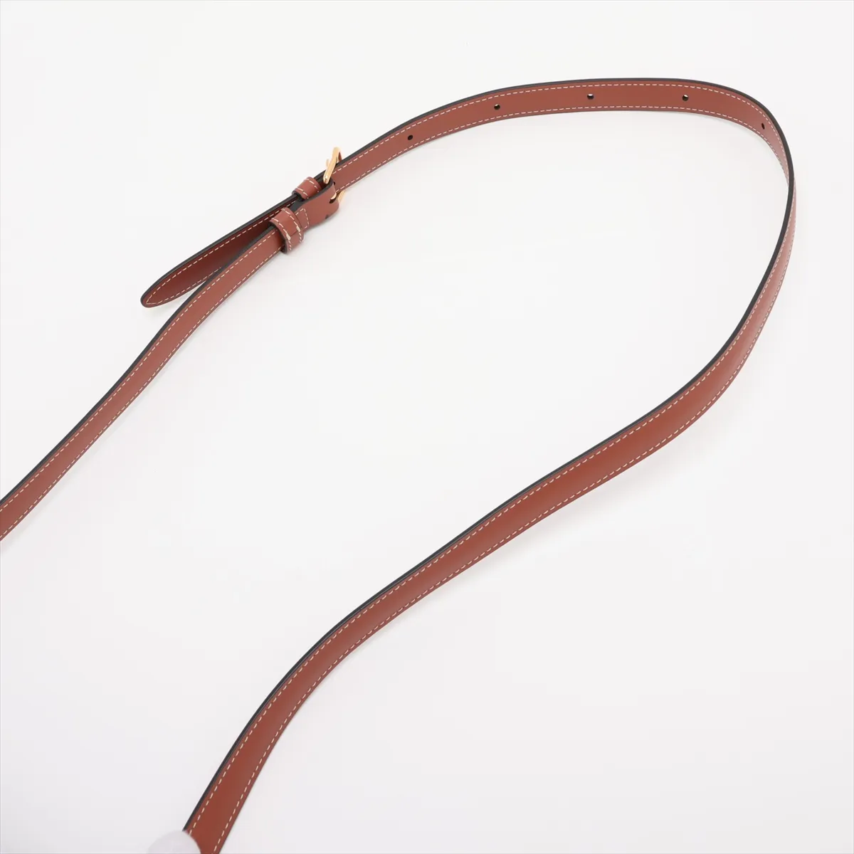 Triomphe Teen PVC x Leather Shoulder Bag, Brown — view 5