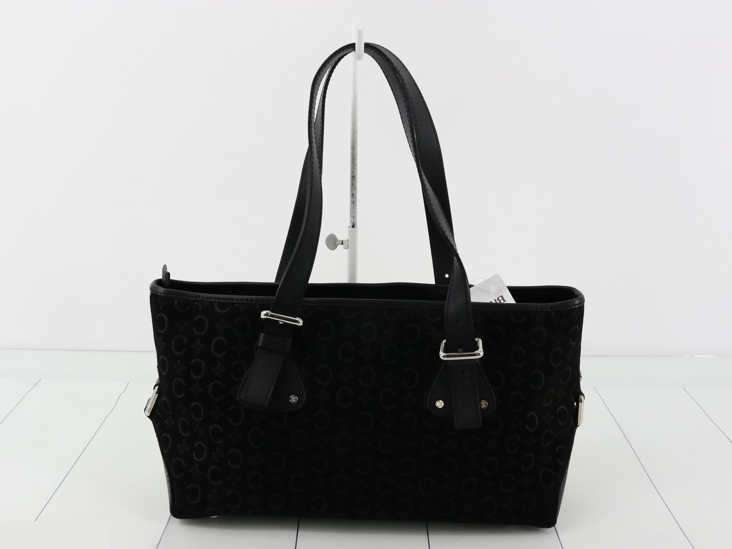 C macadam handbag black velor — view 2