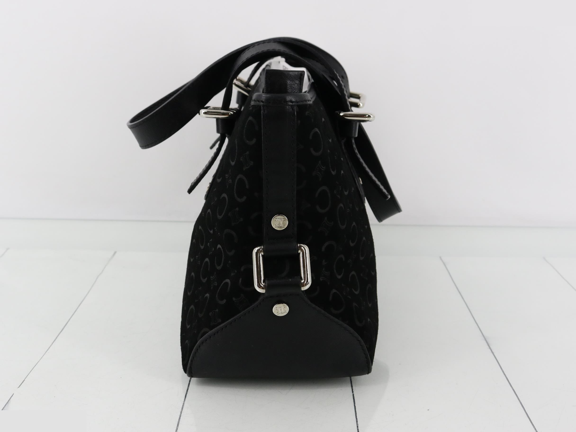C macadam handbag black velor — view 3