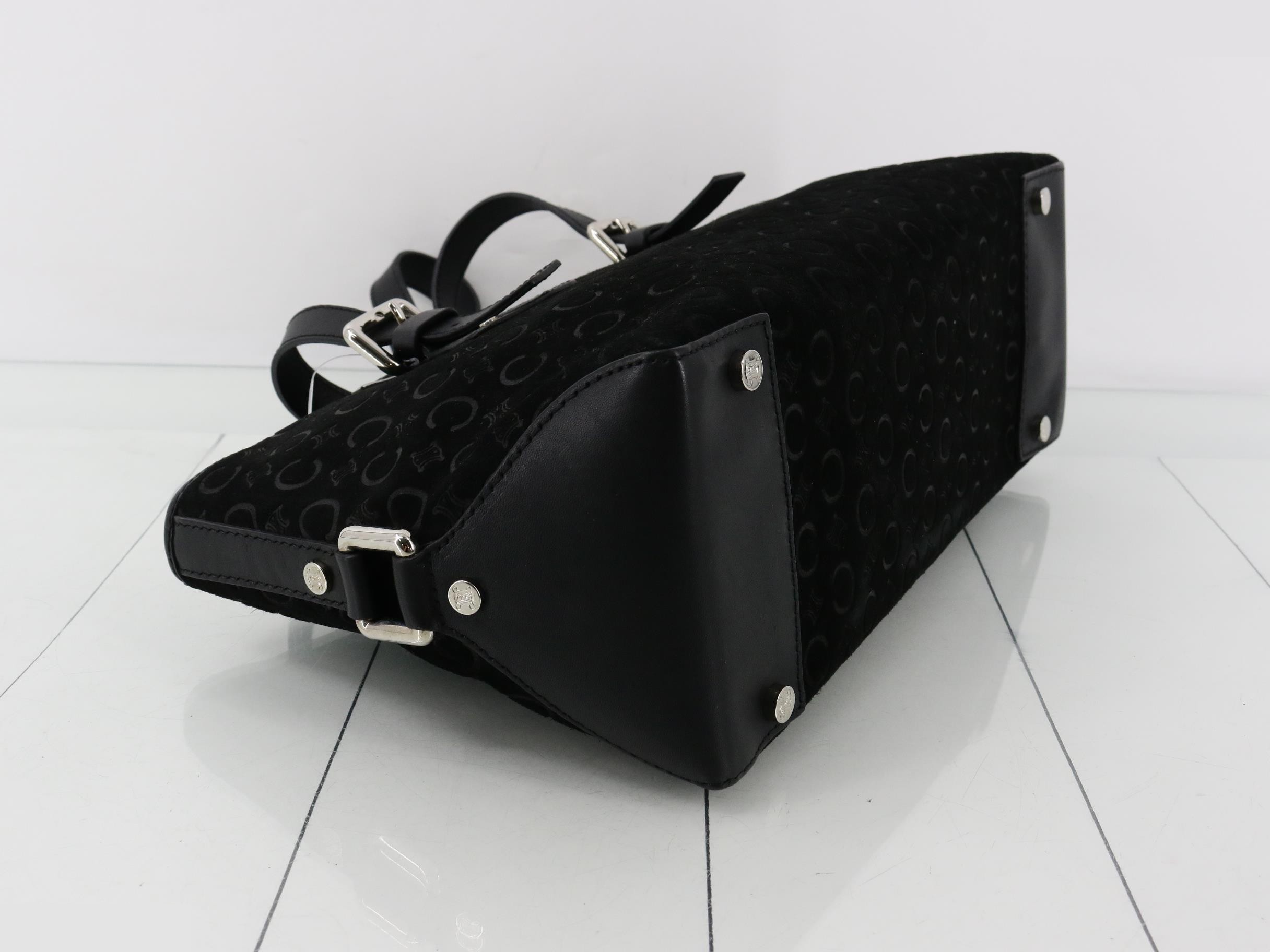 C macadam handbag black velor — view 5
