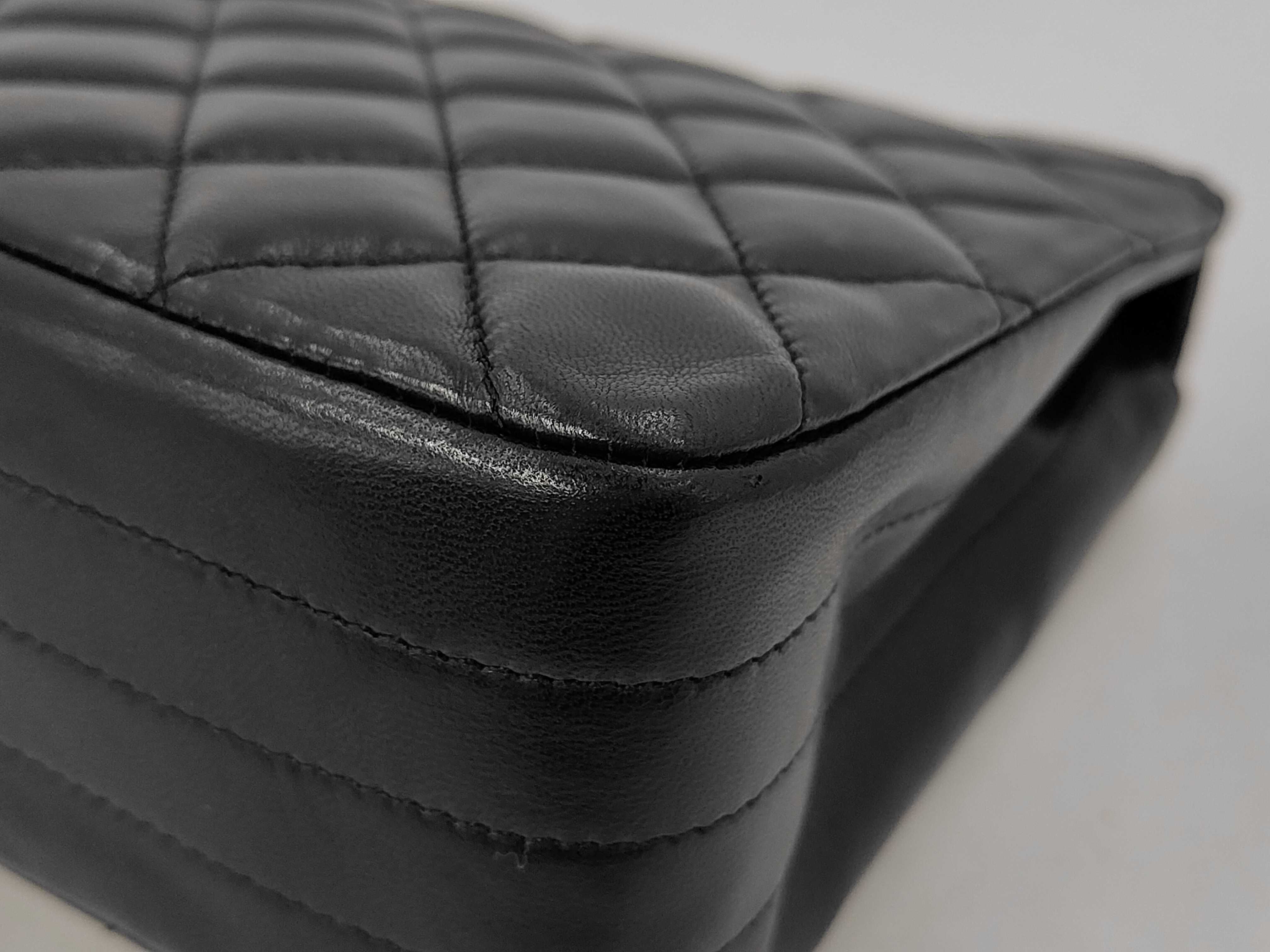 Lambskin Matelassé Chain Shoulder Bag — view 3