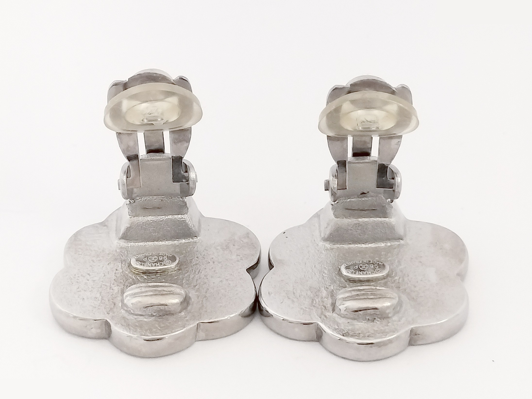 Unused Camellia Silver Earrings — view 6