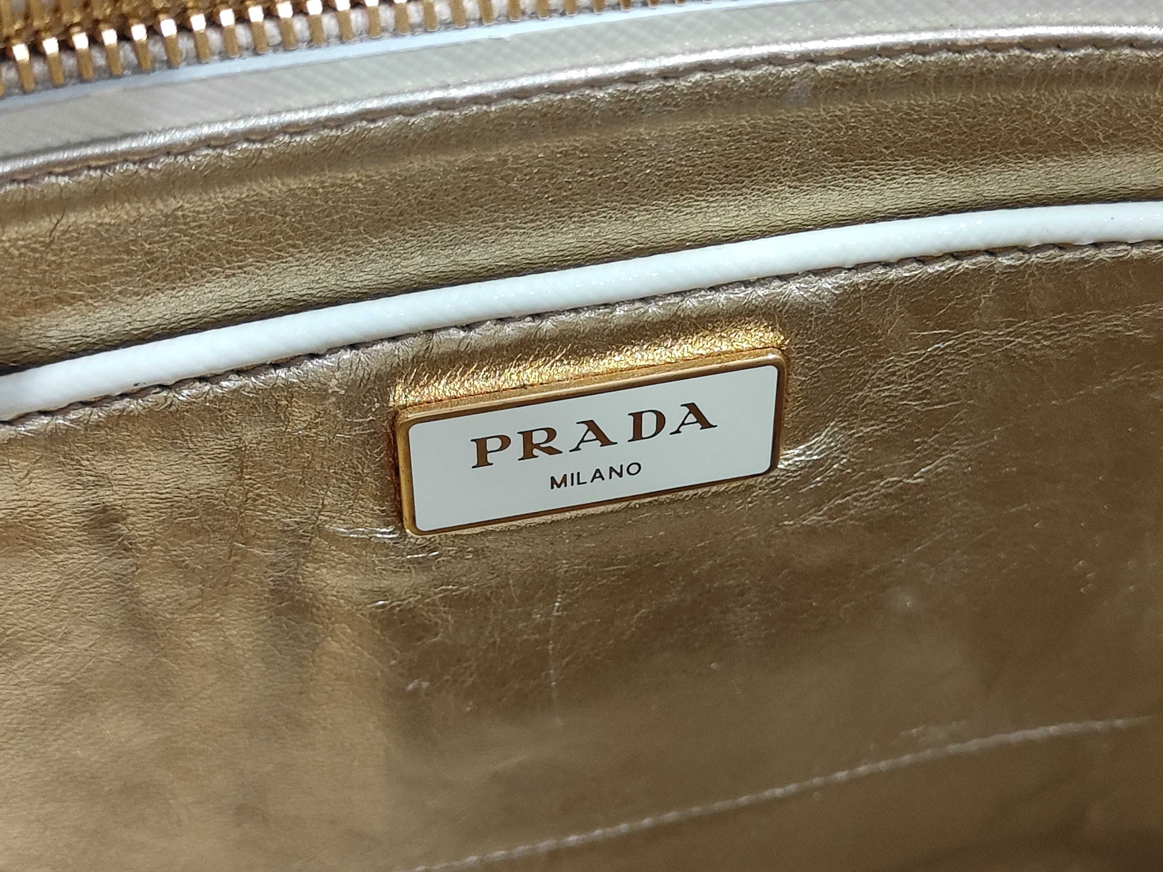 Saffiano Studded Vernice Tote Bag (2-Way, Ivory) - Handbag — view 8