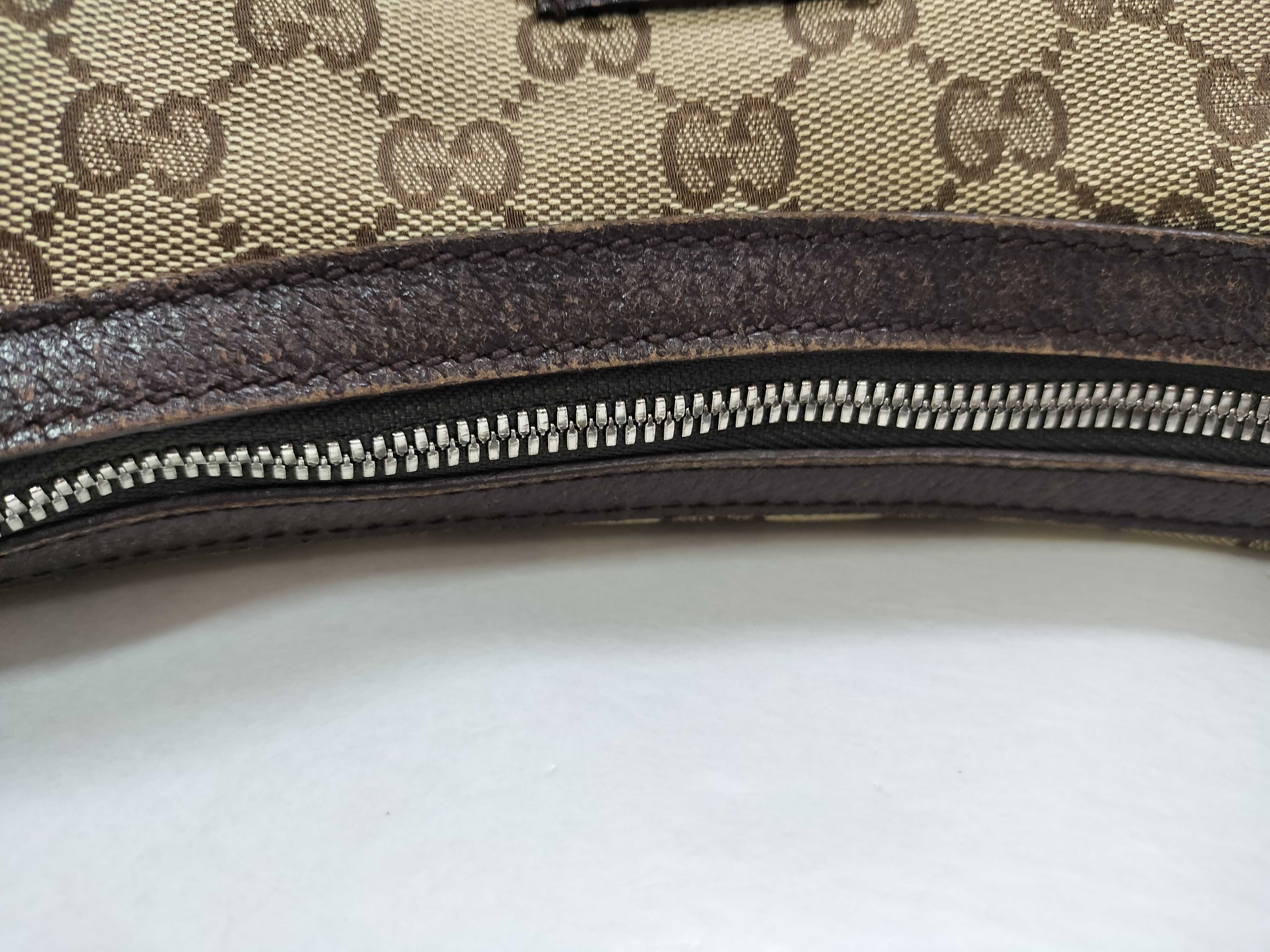 GG Canvas Shoulder Bag, Canvas x Leather, Beige, 122790 (Shoulder Bag) — view 5