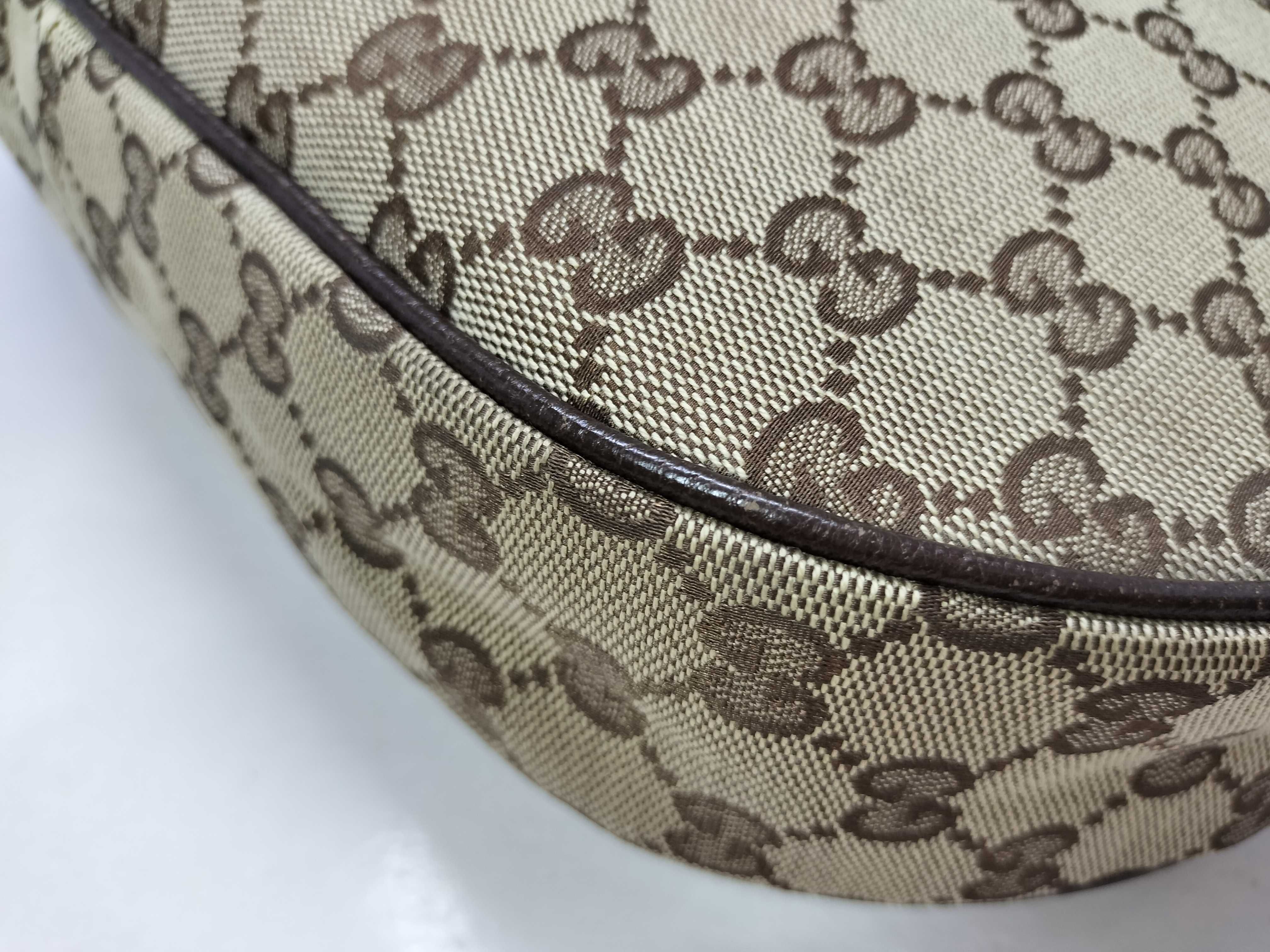 GG Canvas Shoulder Bag, Canvas x Leather, Beige, 122790 (Shoulder Bag) — view 6