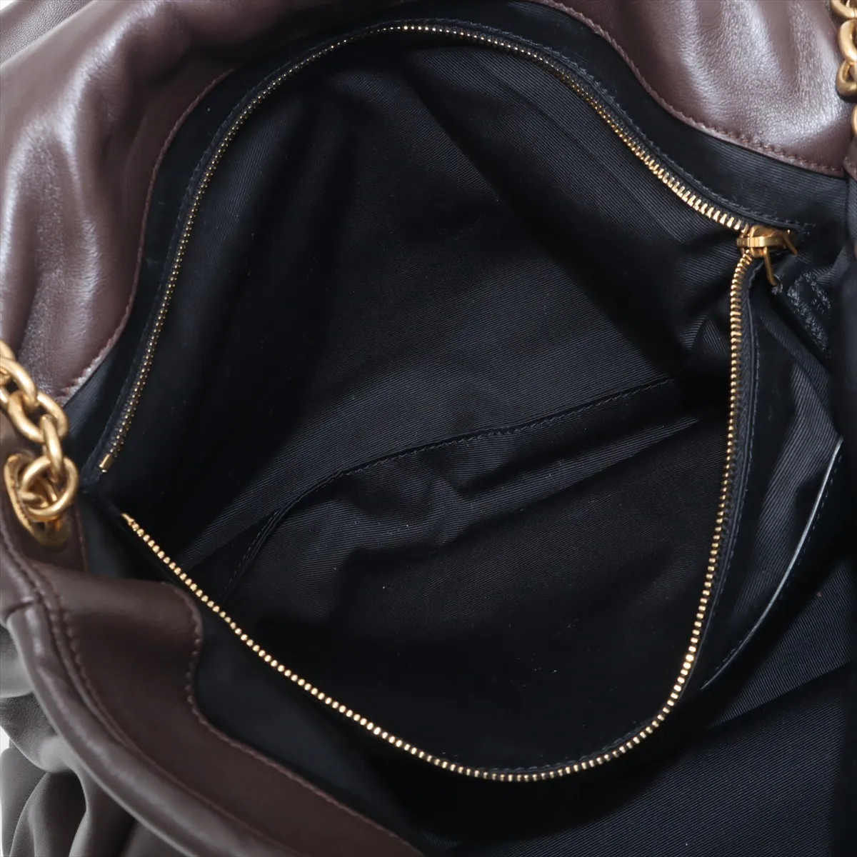 Jamie 4.3 Leather Chain Shoulder Bag, Brown, 742431 — view 9