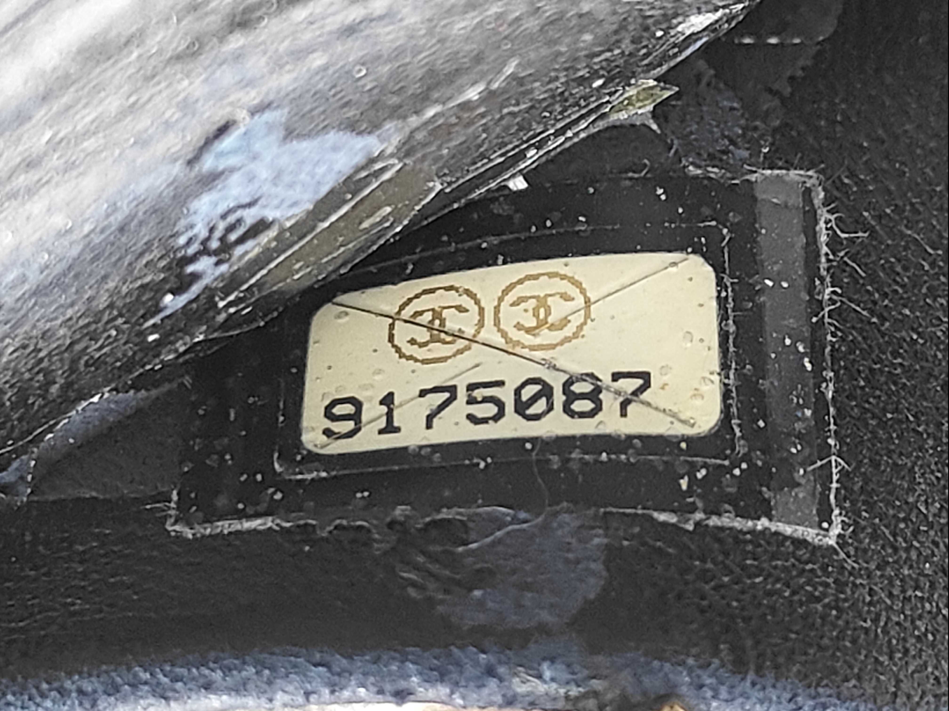 Caviar Skin Coco Mark Long Wallet (with sticker, serial number in the 9 range) — view 10