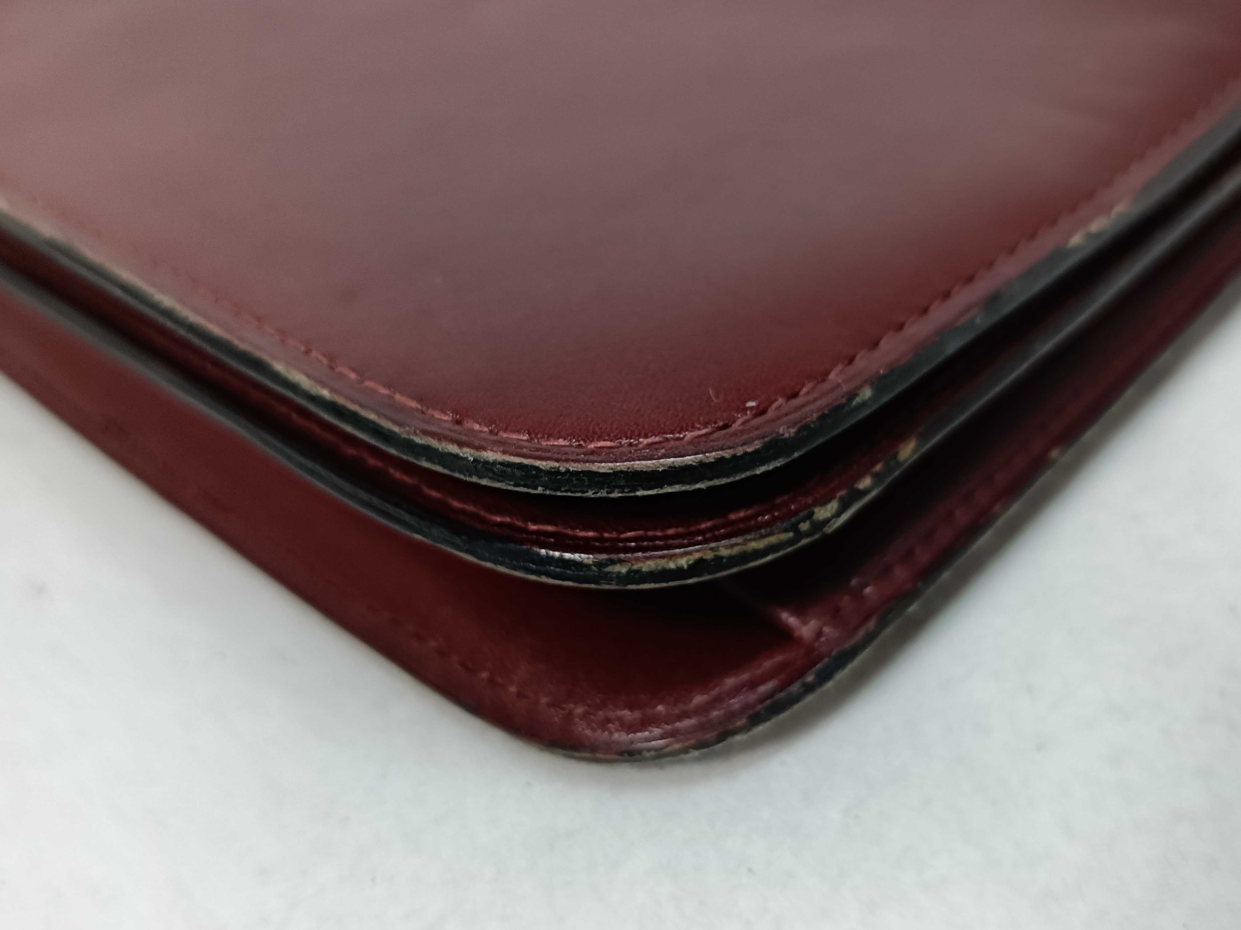 Calfskin Push-Lock Bordeaux Chain Bag Shoulder Bag — view 6