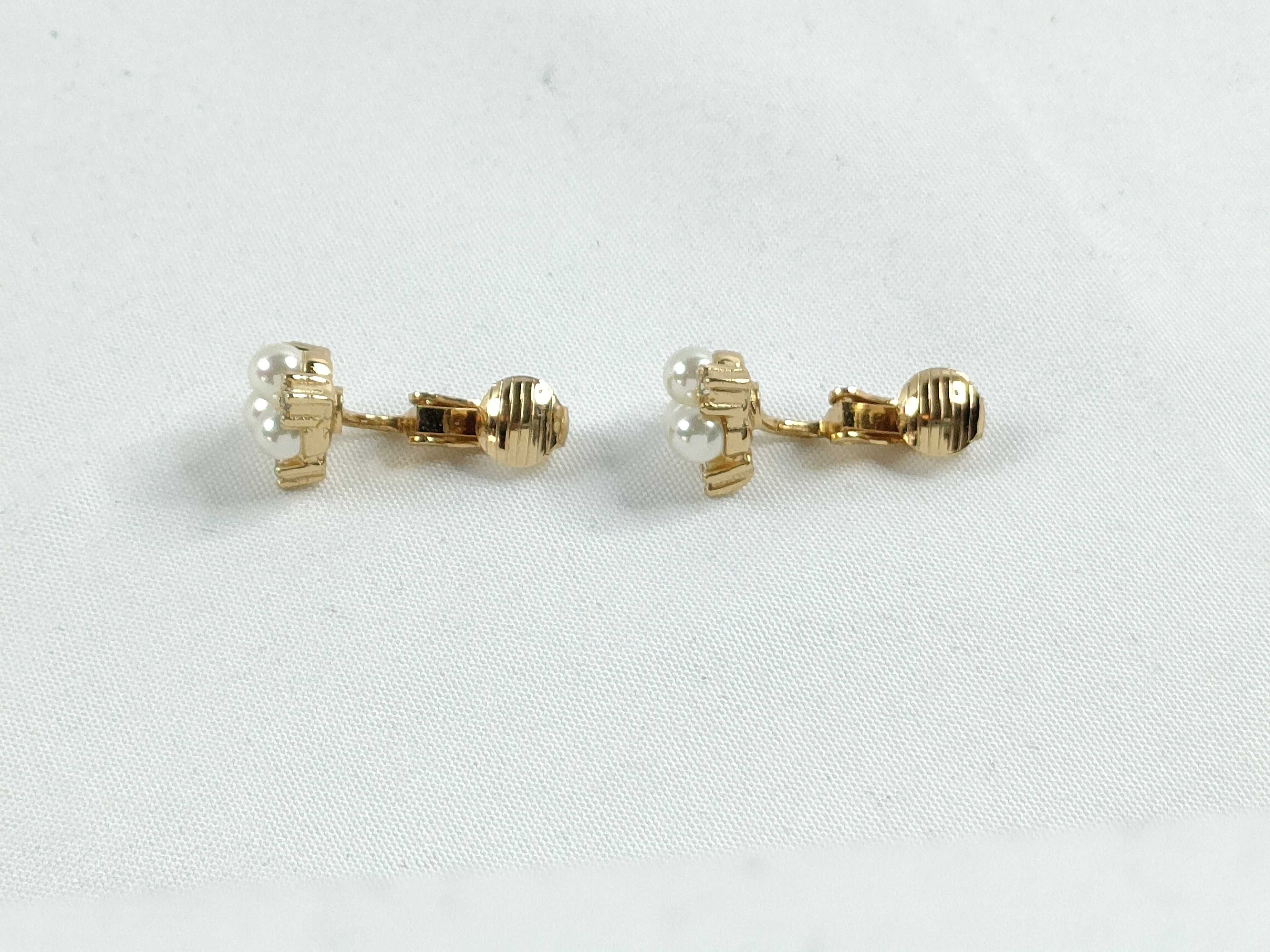 Christian Earrings, Pearl Gold Earrings — view 5
