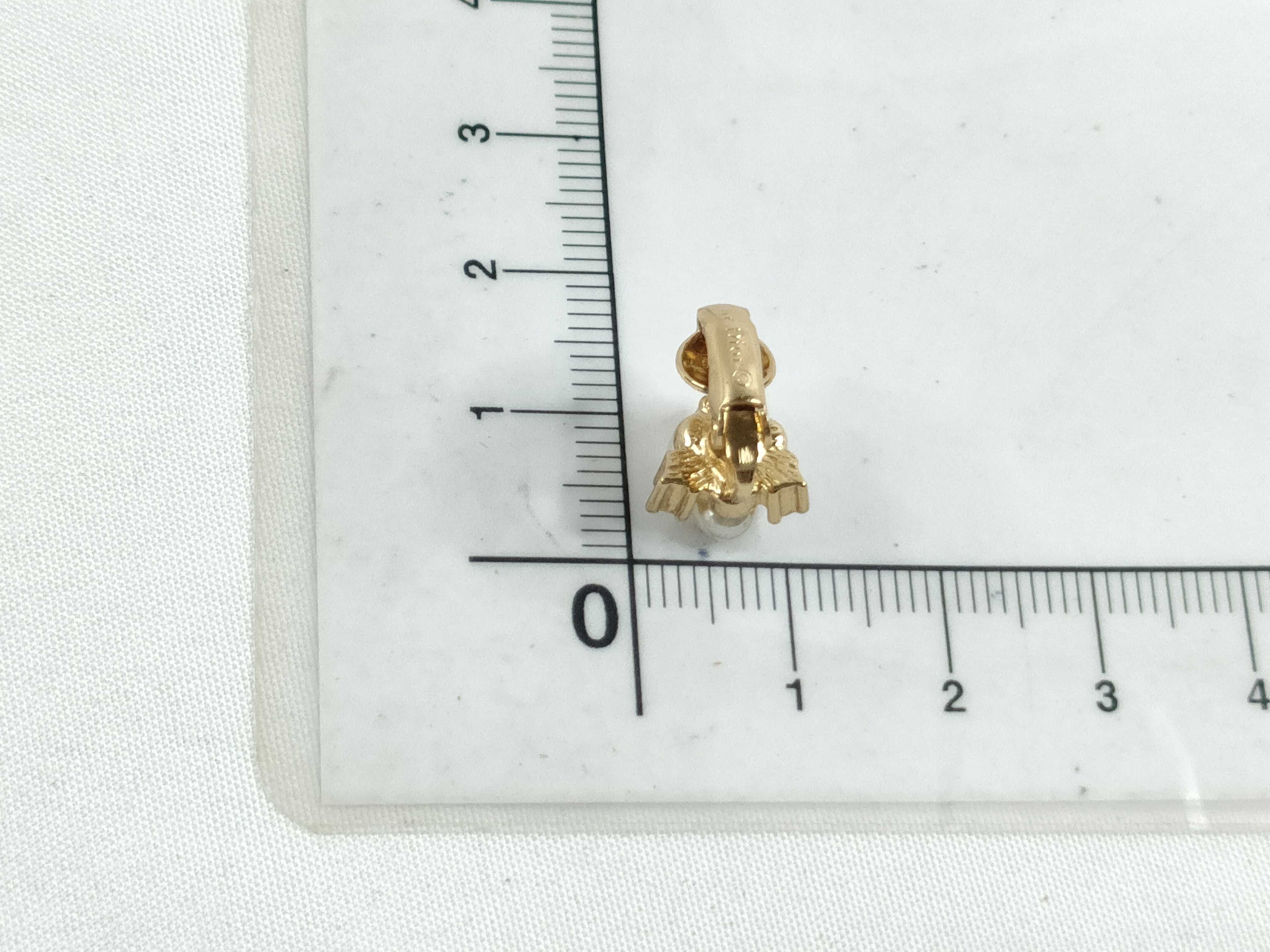 Christian Earrings, Pearl Gold Earrings — view 8