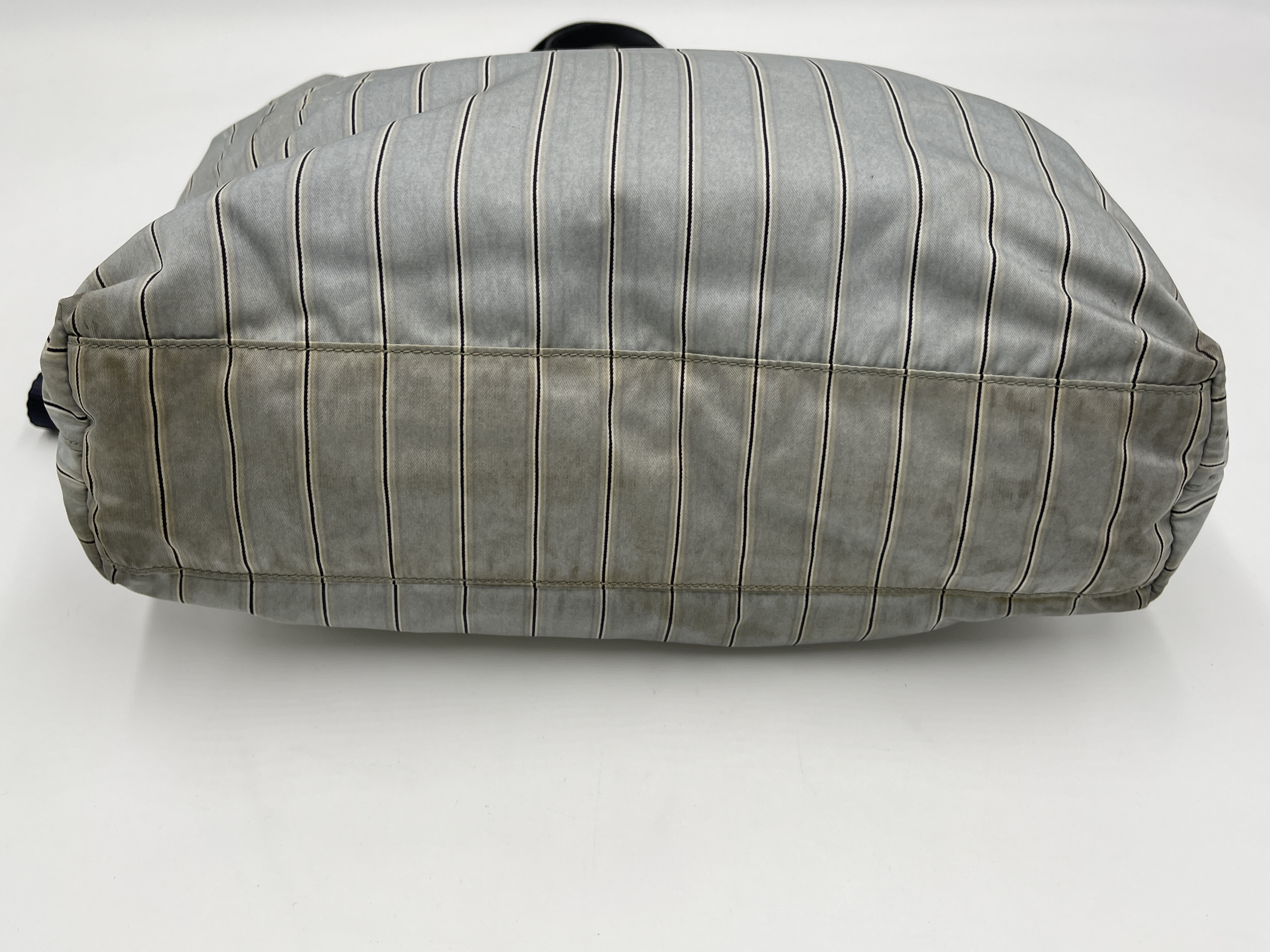 Nylon Striped Handbag 2WAY Shoulder Bag — view 5