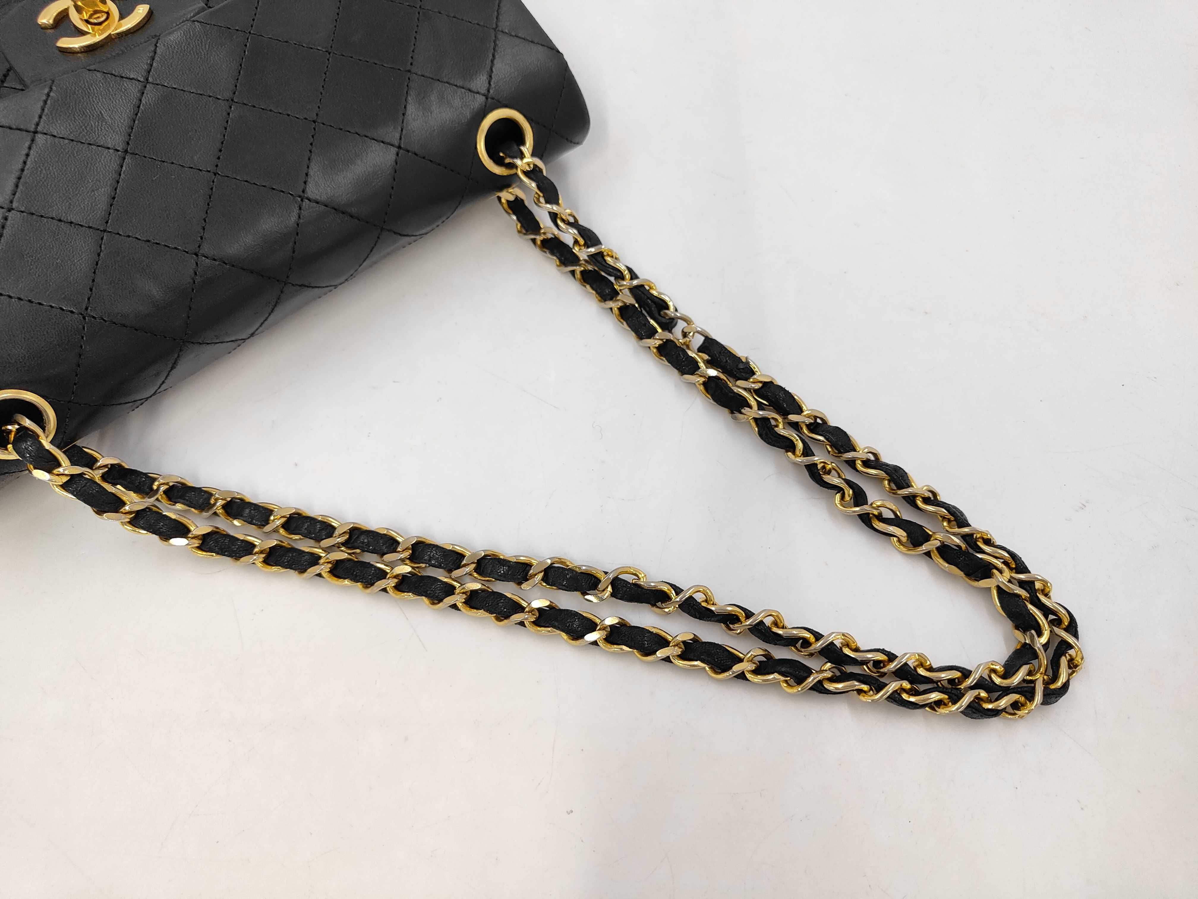 Matelassé Lambskin Double Flap Shoulder Bag — view 5