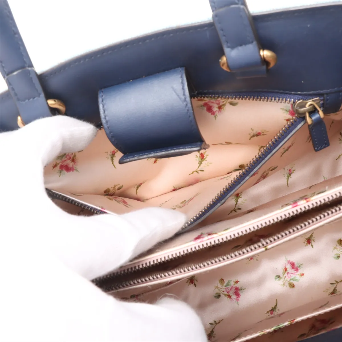 GG Marmont Denim 2WAY Handbag Blue 448054 — view 12