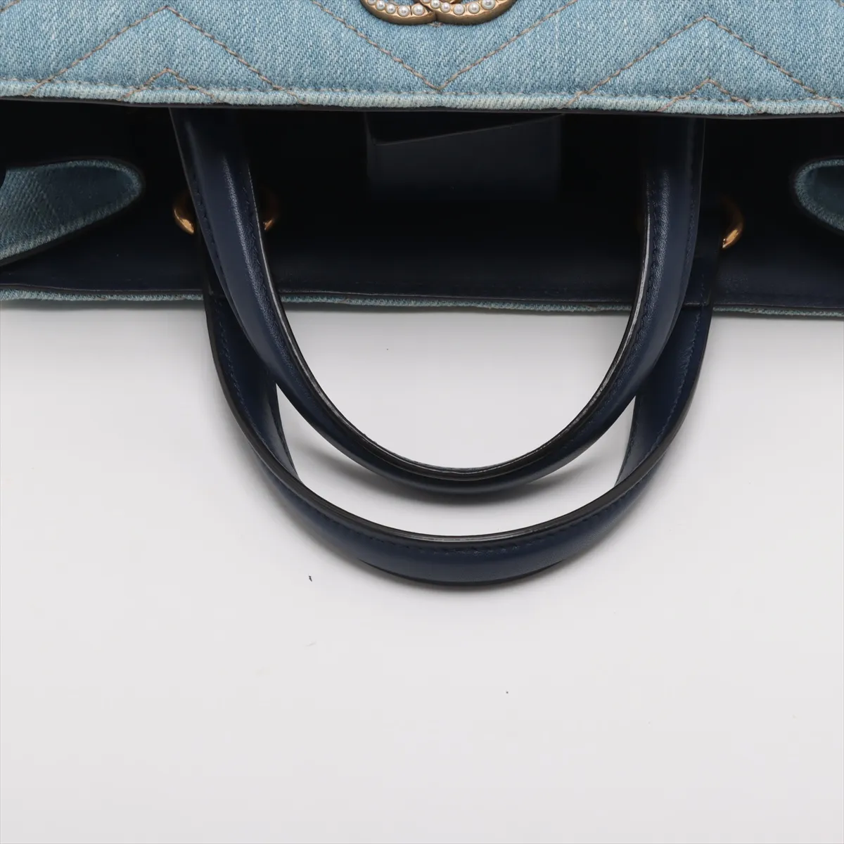 GG Marmont Denim 2WAY Handbag Blue 448054 — view 5