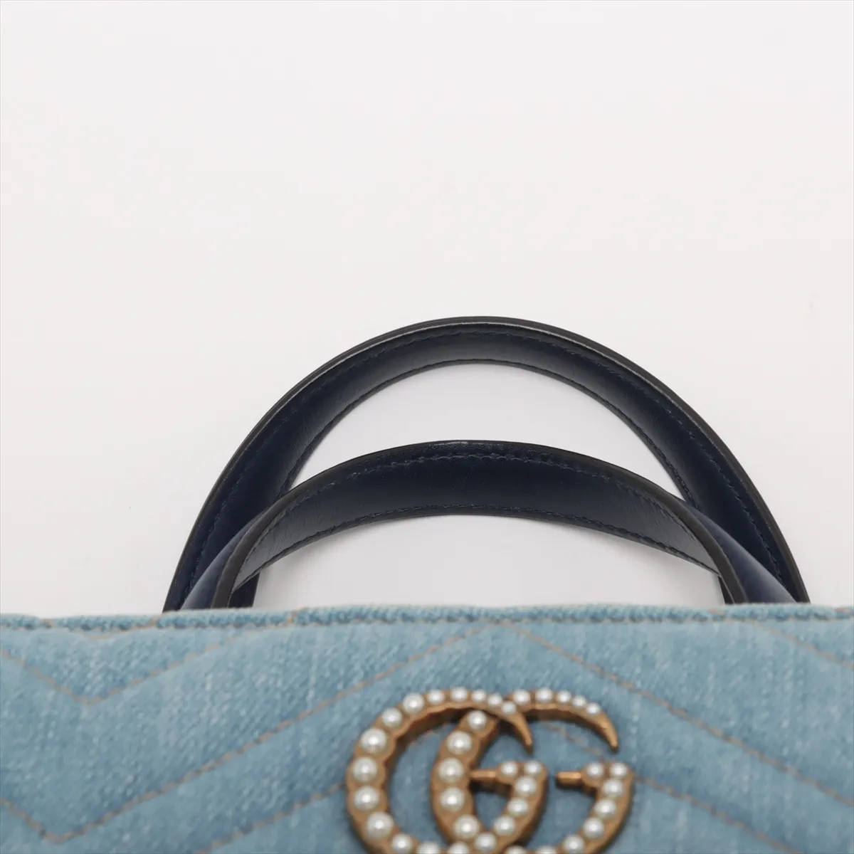 GG Marmont Denim 2WAY Handbag Blue 448054 — view 6