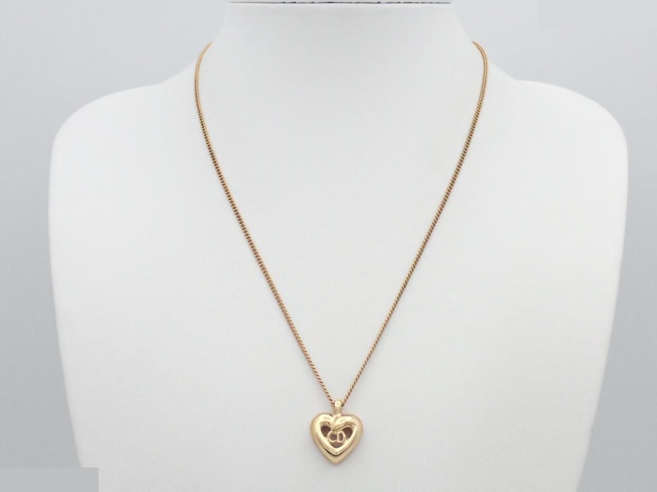 necklace, heart design, chain approximately 44cm — view 3
