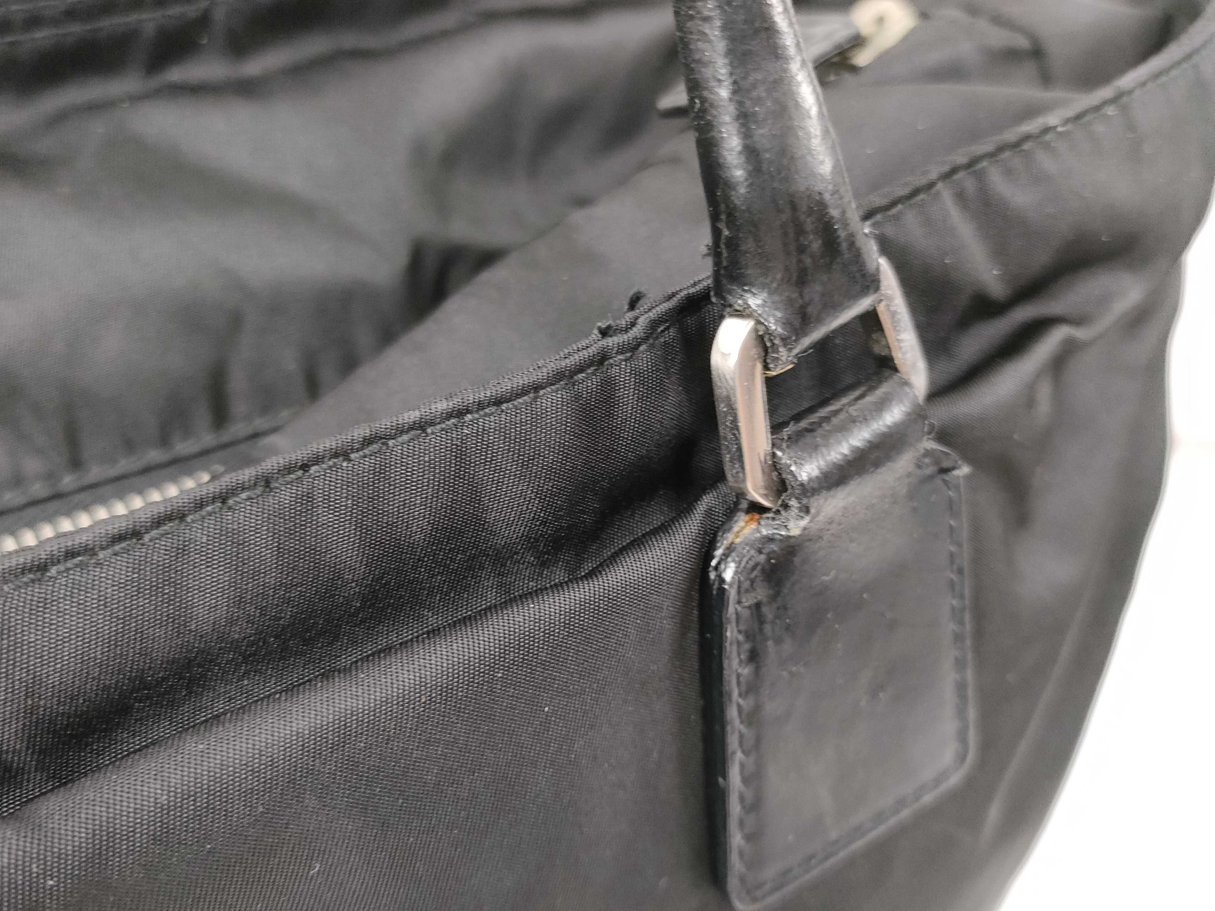 Tote Bag Nylon Black Tote Bag — view 7