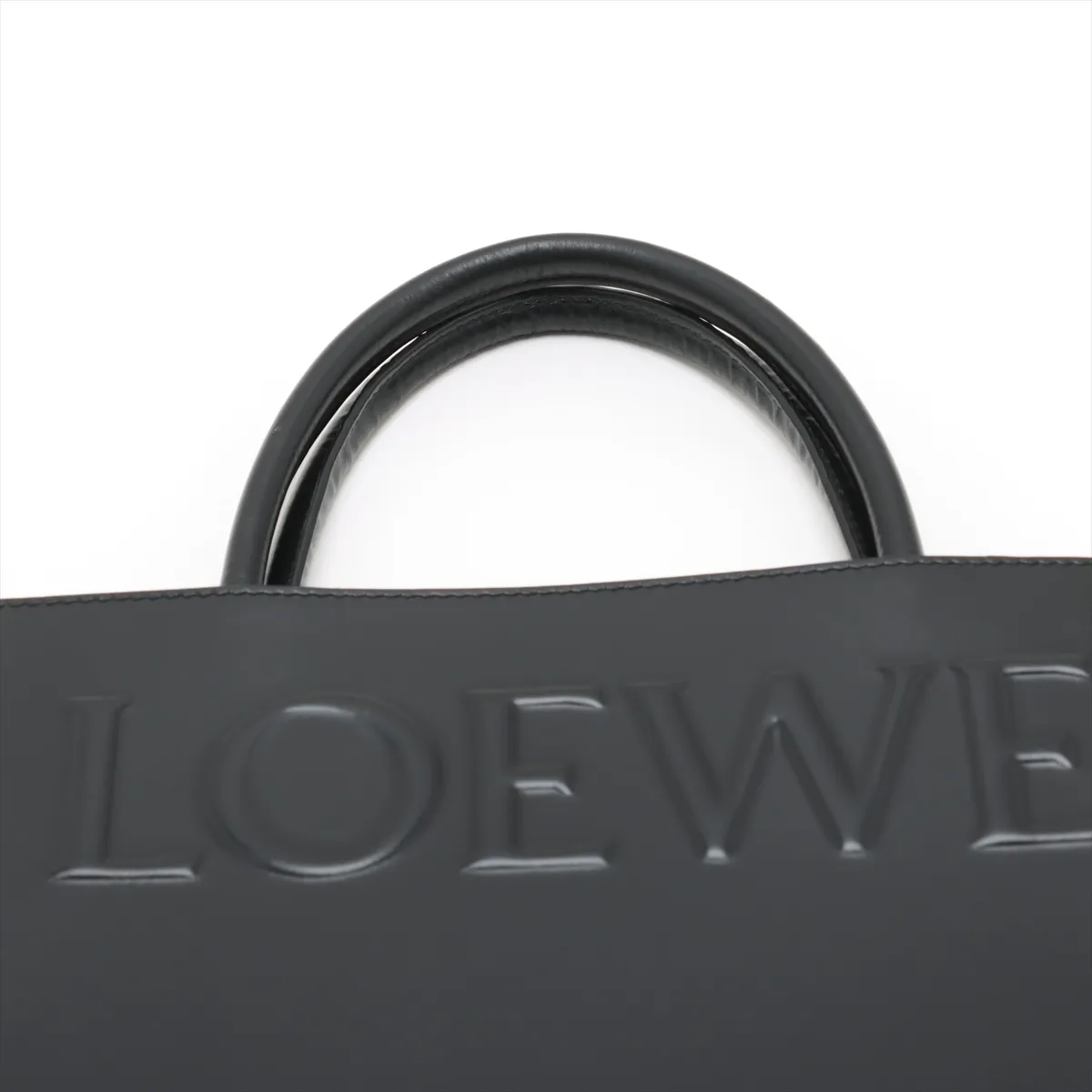 Standard A4 Tote Leather Tote Bag Black — view 6