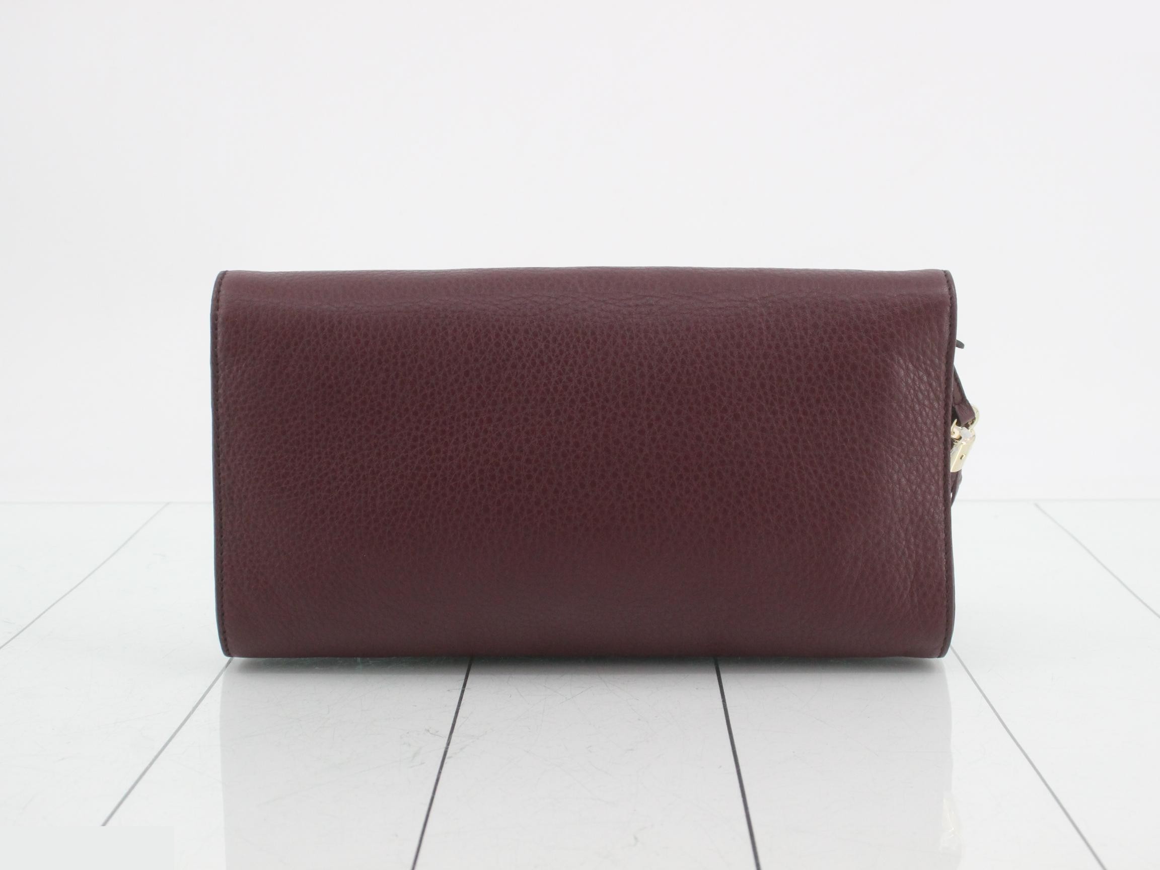 clutch bag, burgundy — view 2