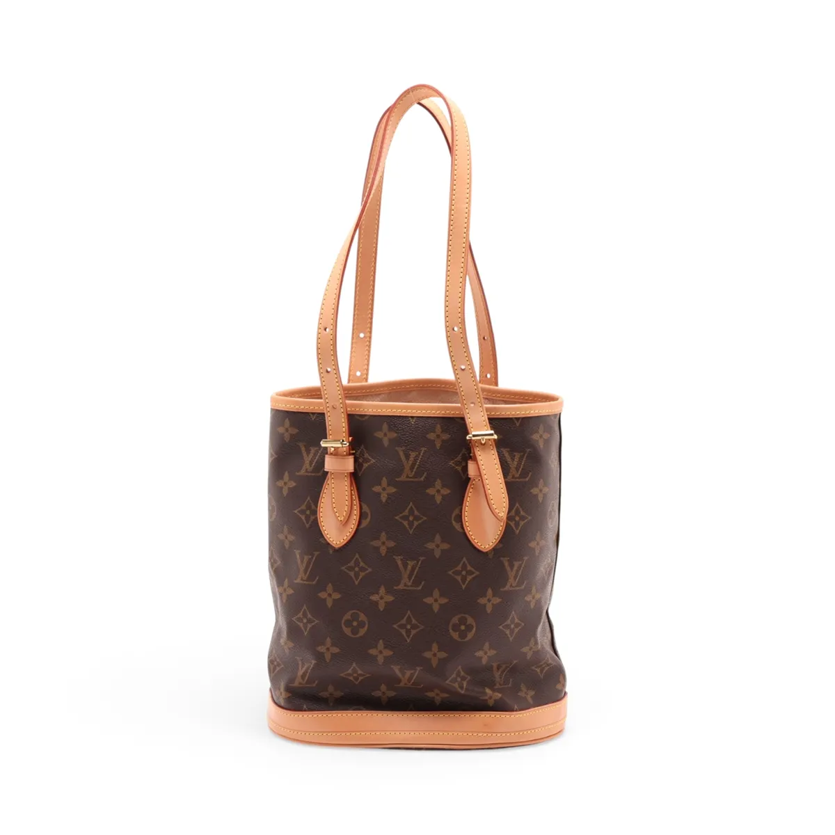 Monogram Bucket PM M42238 FL1001 Brown Pouch - Peeling