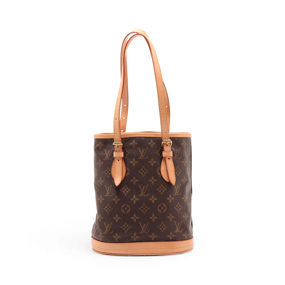 Monogram Bucket PM M42238 FL1001 Brown Pouch - Peeling — view 2