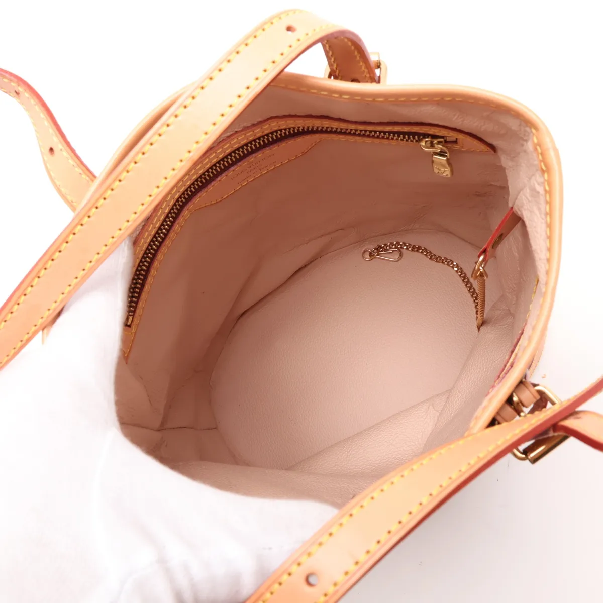 Monogram Bucket PM M42238 FL1001 Brown Pouch - Peeling — view 7