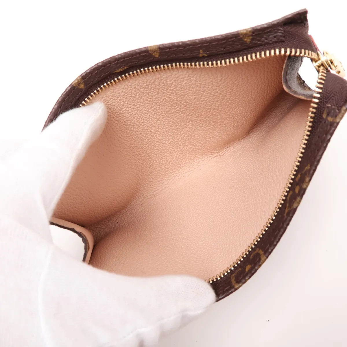 Monogram Bucket PM M42238 FL1001 Brown Pouch - Peeling — view 9
