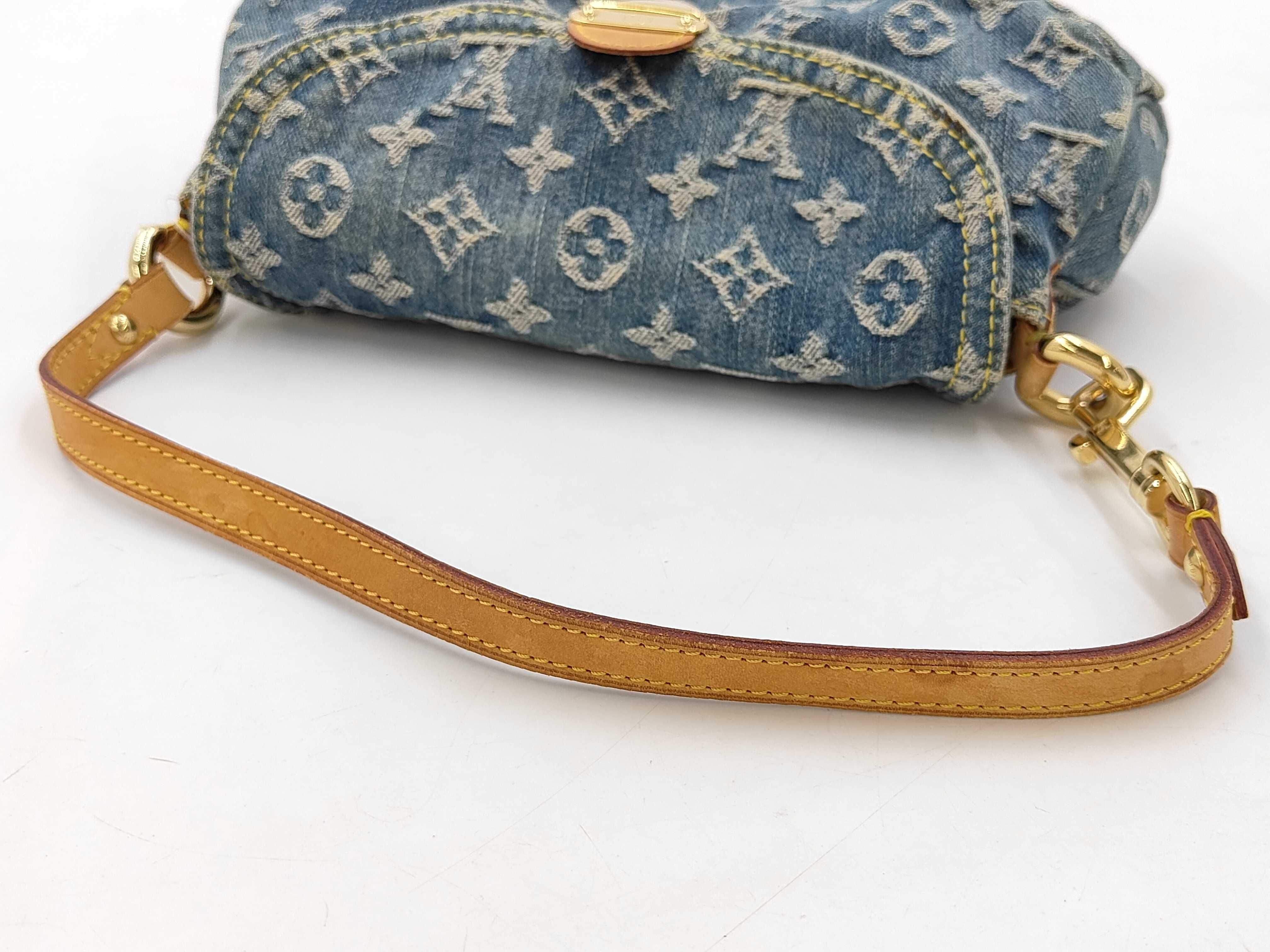 Monogram Denim Mini Pleaty M95050 Shoulder Bag — view 3