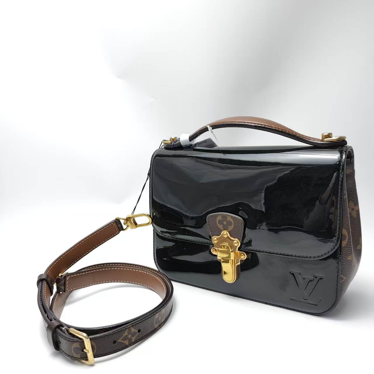 【*Shipped from: China*】LOUIS VUITTON Cherrywood Patent Leather Shoulder Bag — view 2