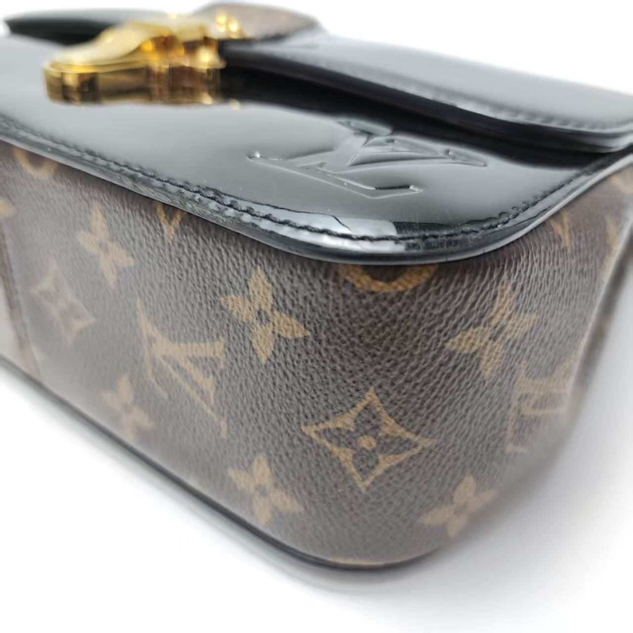 【*Shipped from: China*】LOUIS VUITTON Cherrywood Patent Leather Shoulder Bag — view 7