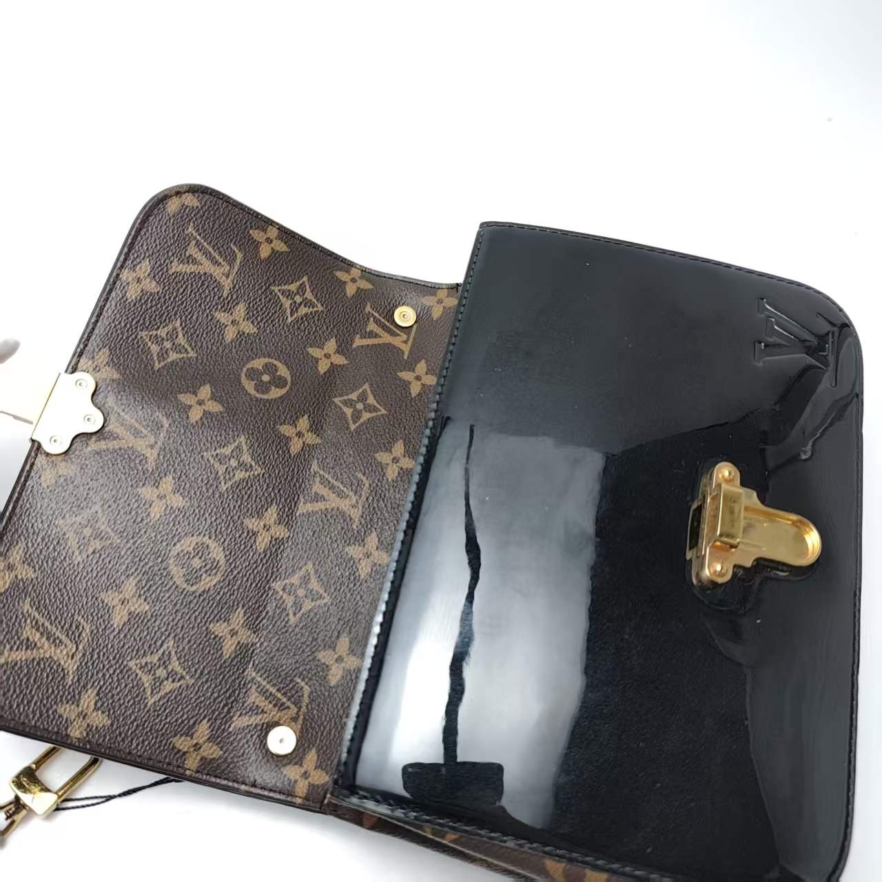 【*Shipped from: China*】LOUIS VUITTON Cherrywood Patent Leather Shoulder Bag — view 9