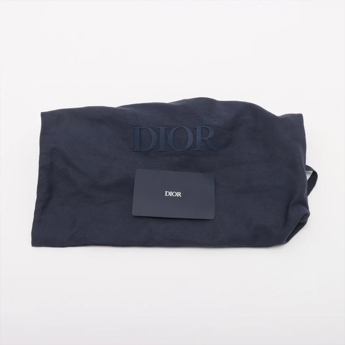 Oblique Saddle Messenger Mini Canvas x Leather Shoulder Bag Navy Lucky Star — view 14