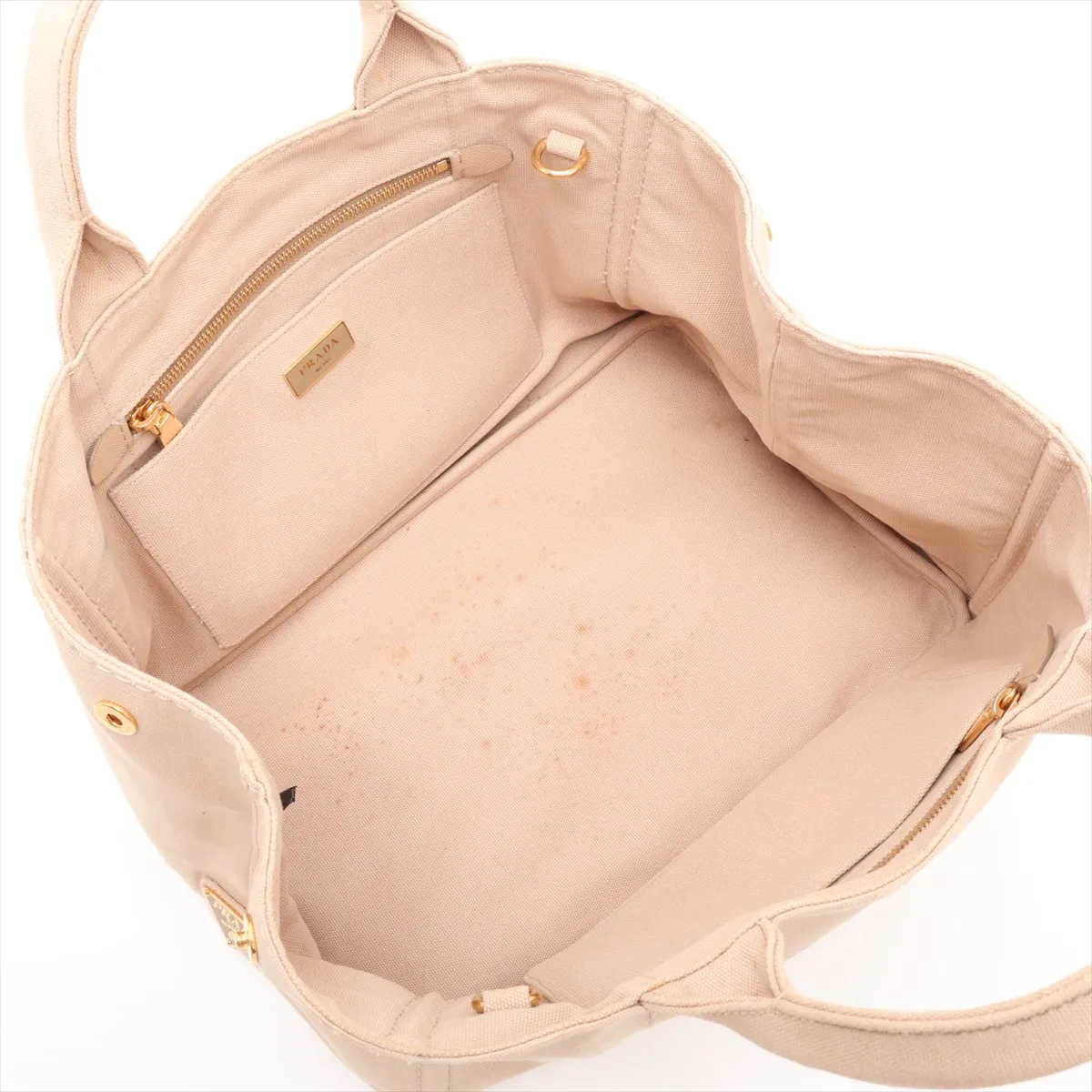 Canapa Canvas 2-Way Tote Bag, Beige, 1BG642, Unsigned Guarantee Card — view 8
