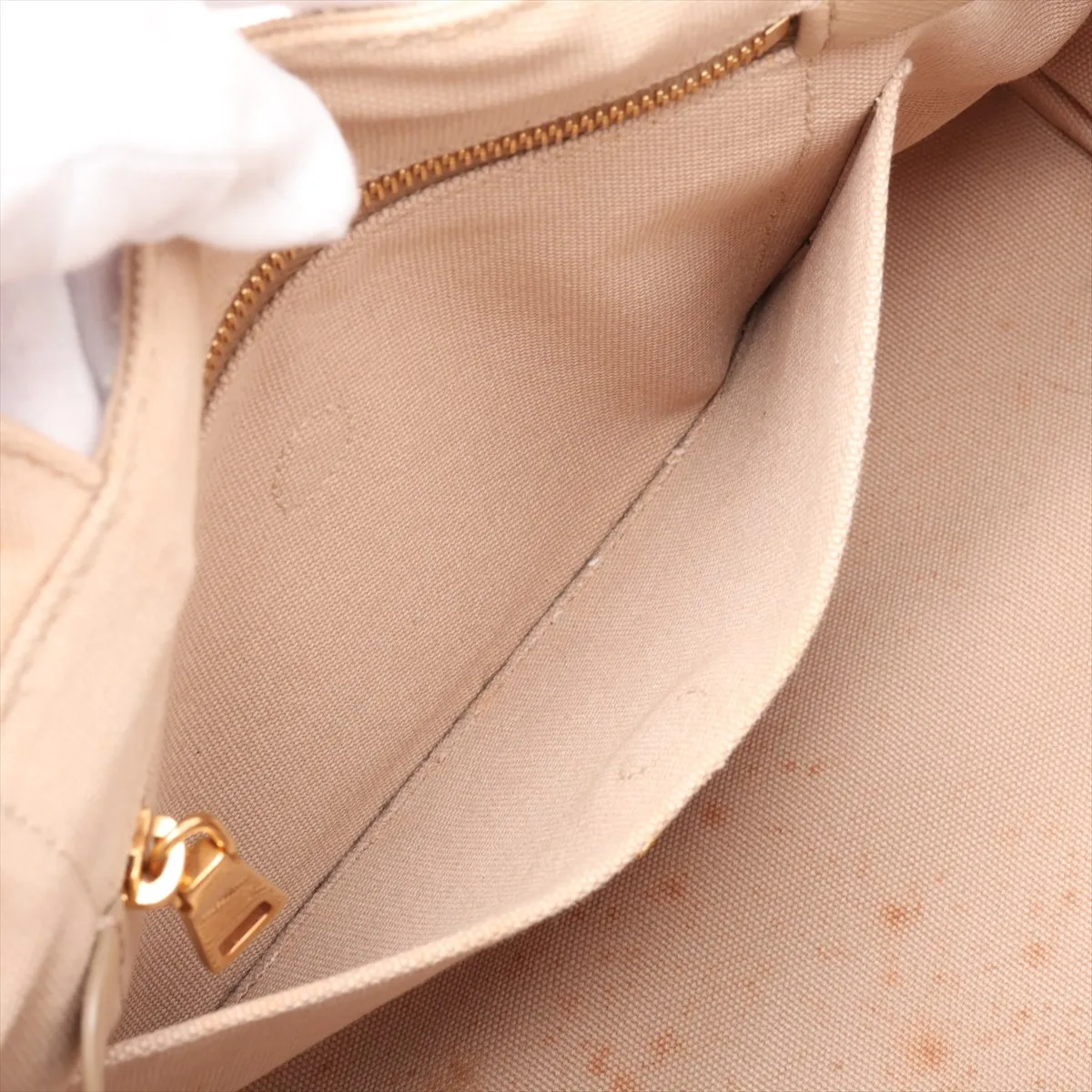 Canapa Canvas 2-Way Tote Bag, Beige, 1BG642, Unsigned Guarantee Card — view 10