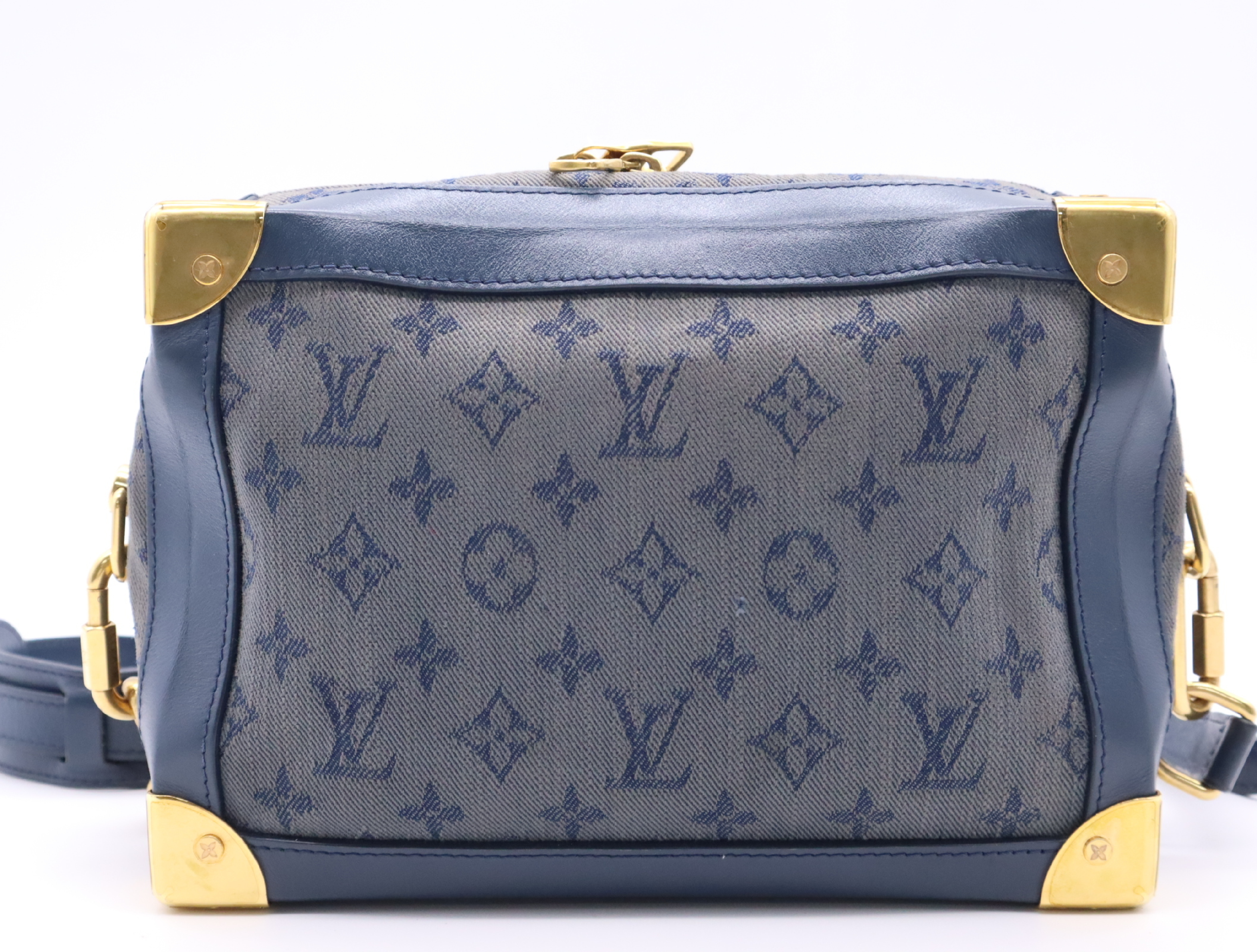 M44723 Monogram Denim Soft Trunk Blue Shoulder Bag — view 2
