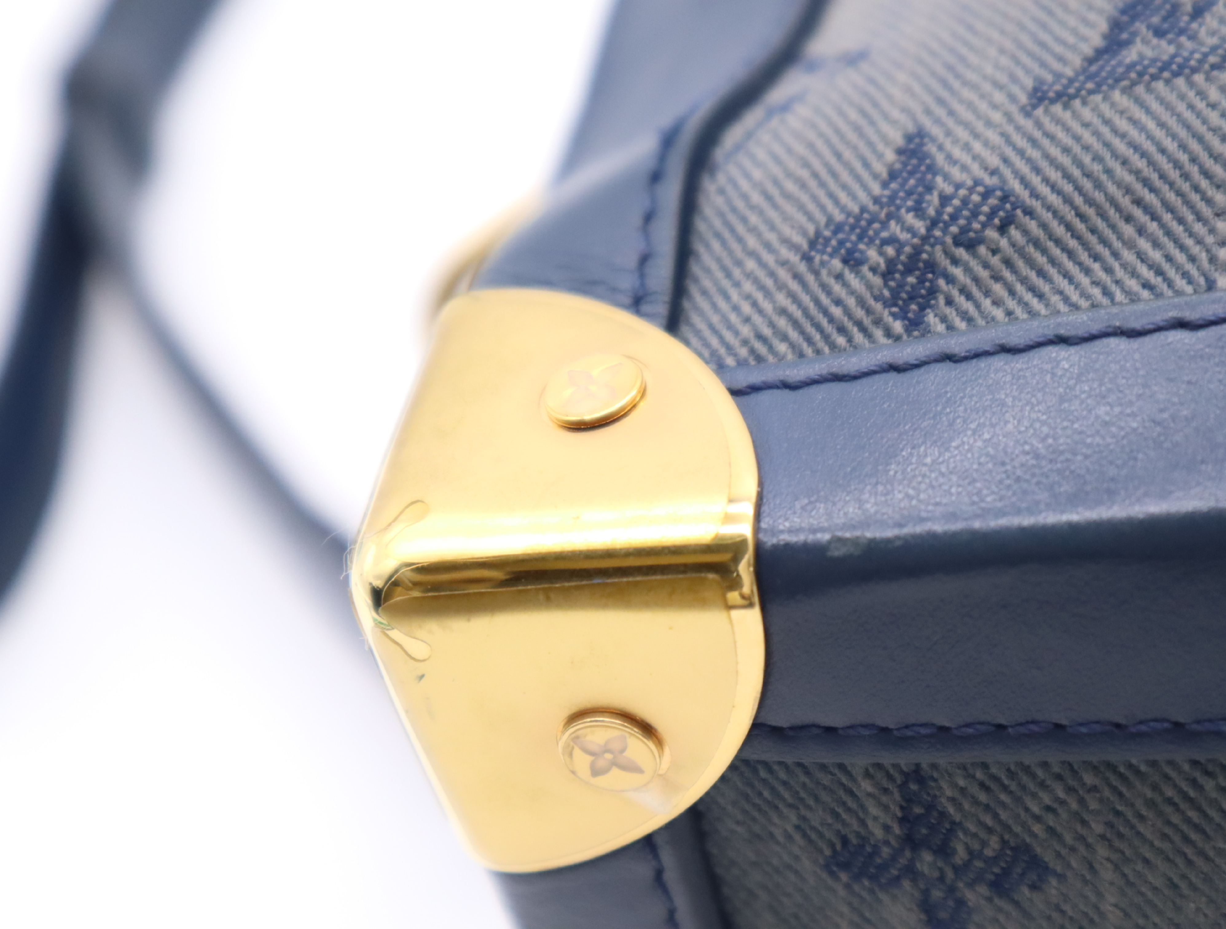 M44723 Monogram Denim Soft Trunk Blue Shoulder Bag — view 6